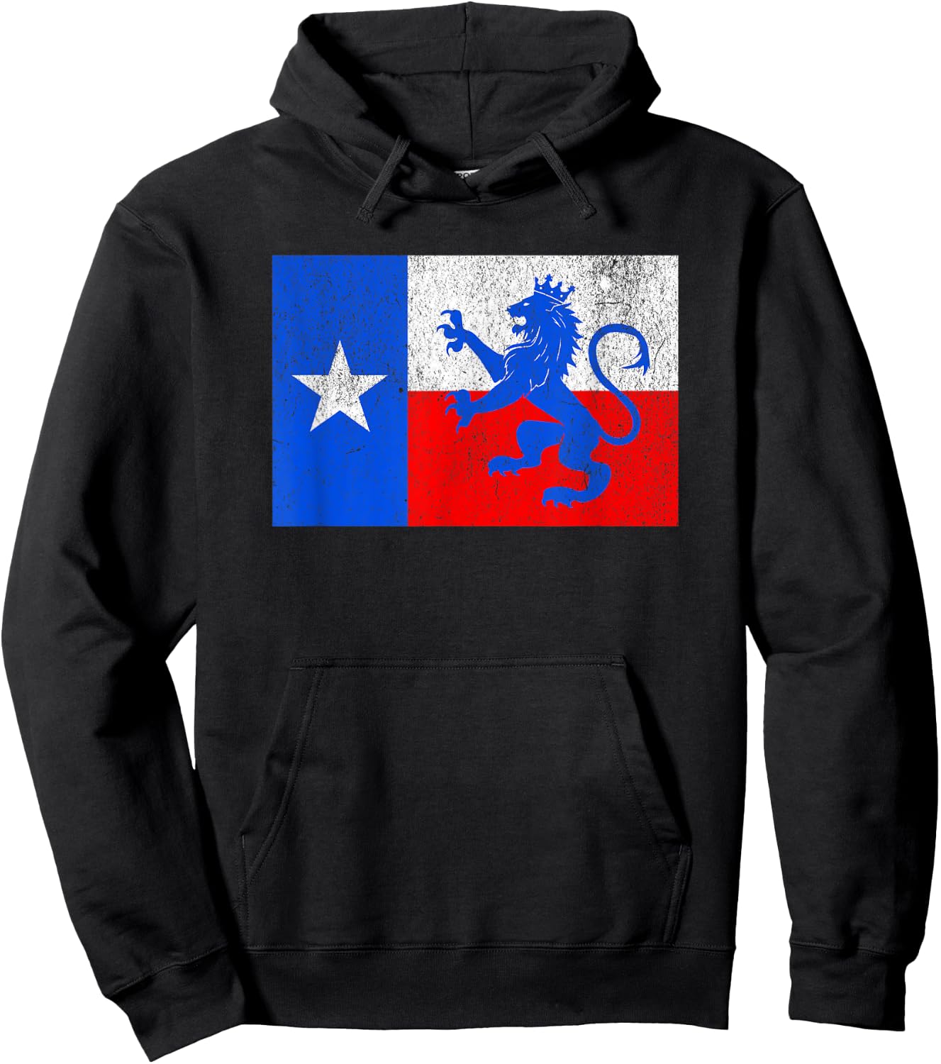 Texas Dutch Lion Flag Hoodie - Hoodie | Black