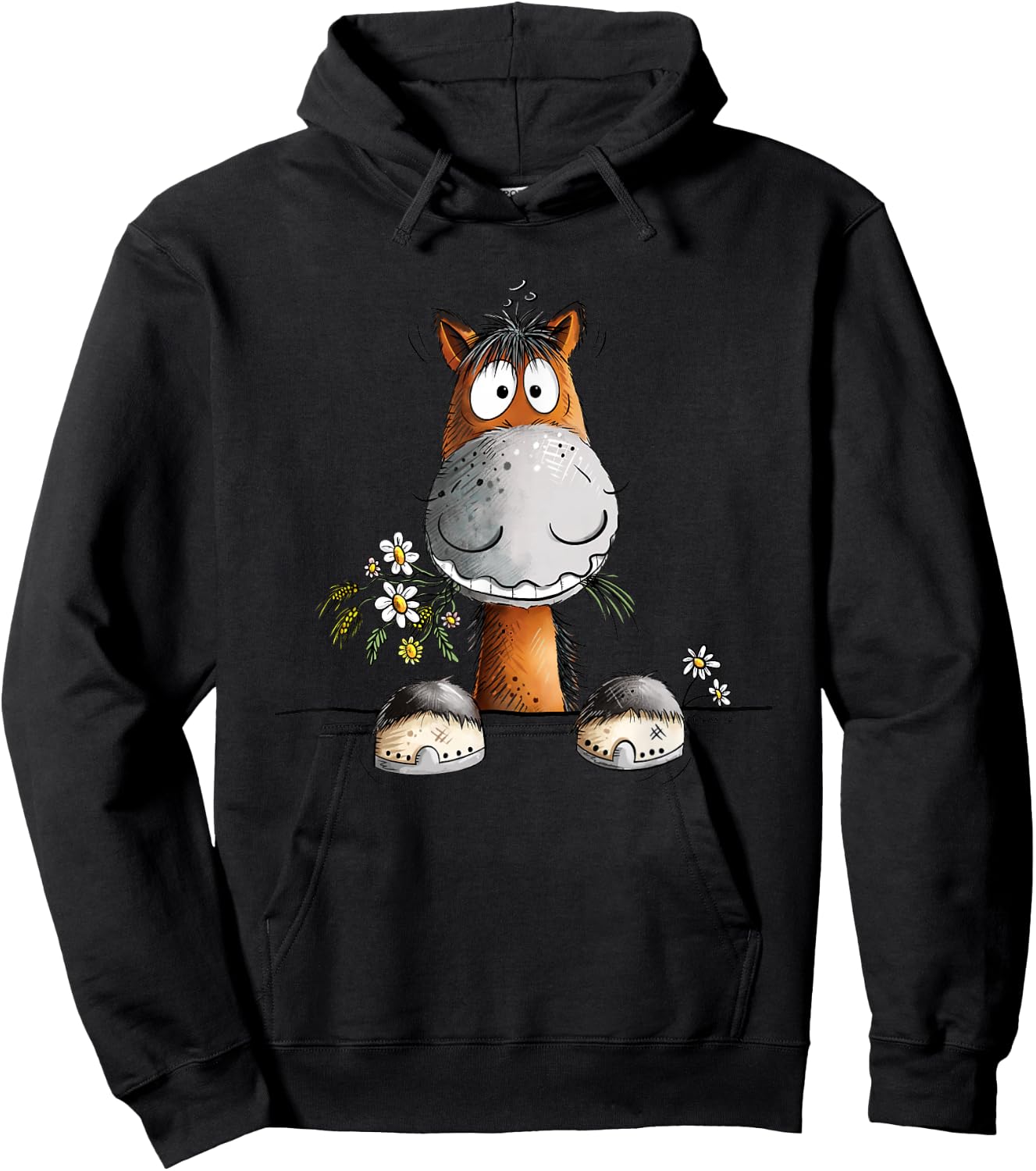 Lustiges Pferd I Pony I Pferde Fan I Pferdemotiv Fun Hoodie - Hoodie | Black