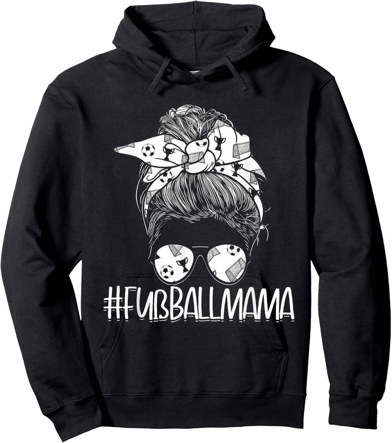 #Fußballmama Fußballer Fußballspieler Mutter Fußball Mama Hoodie - Hoodie | Black