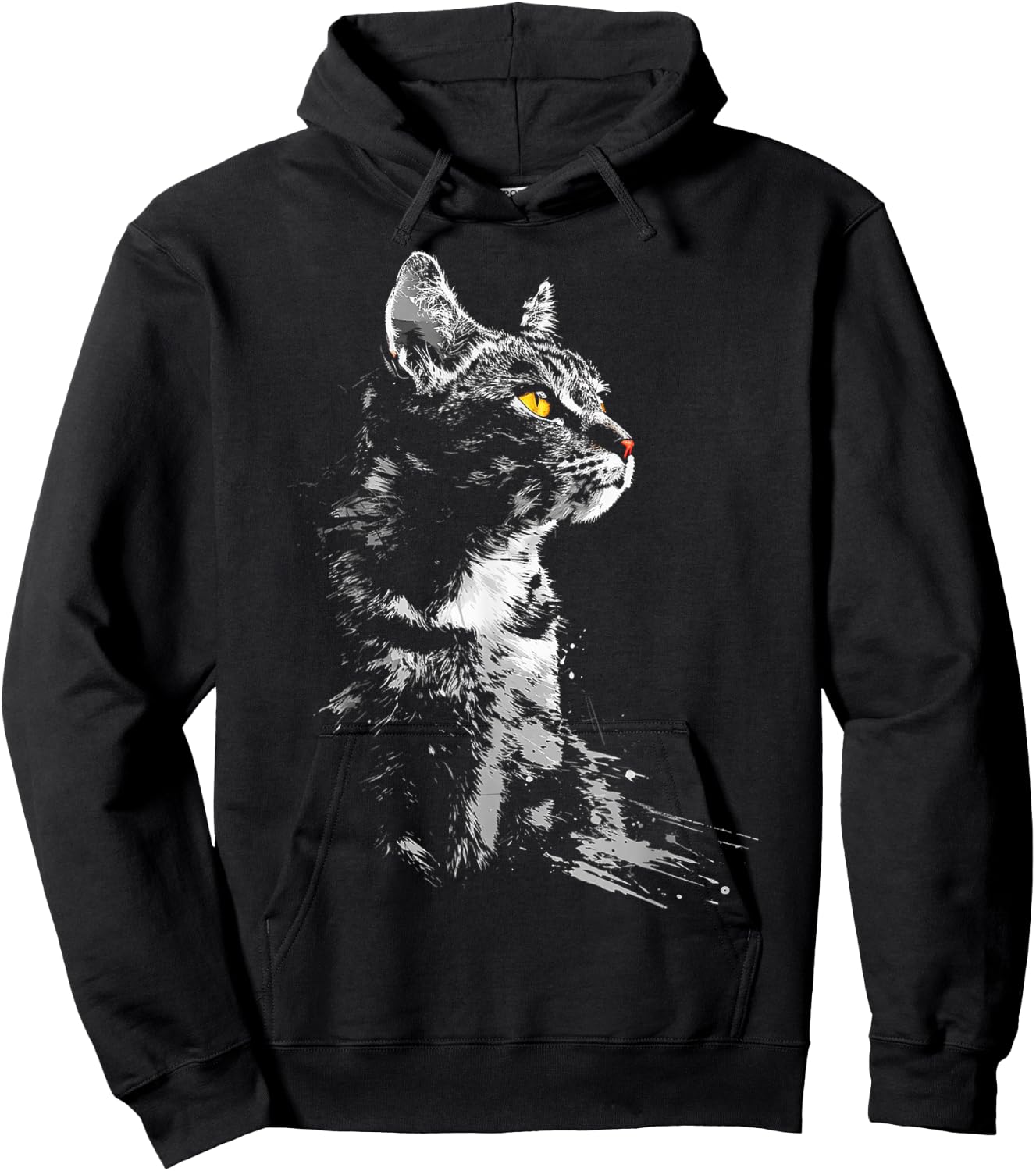 C@tLav Katzen-Grafik , , Schwarz, S, Kurzarm, Klassisch, Katzenmotiv, Katzenliebhaber, alle Altersgruppen Hoodie - Hoodie | Black