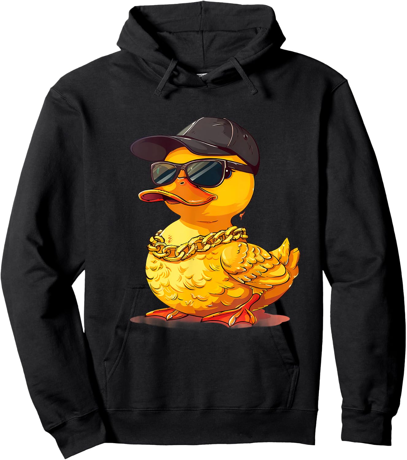 Rubber Duck Hip Hop Rubber Duckie Fashion Rubber Duckling Hoodie - Hoodie | Black