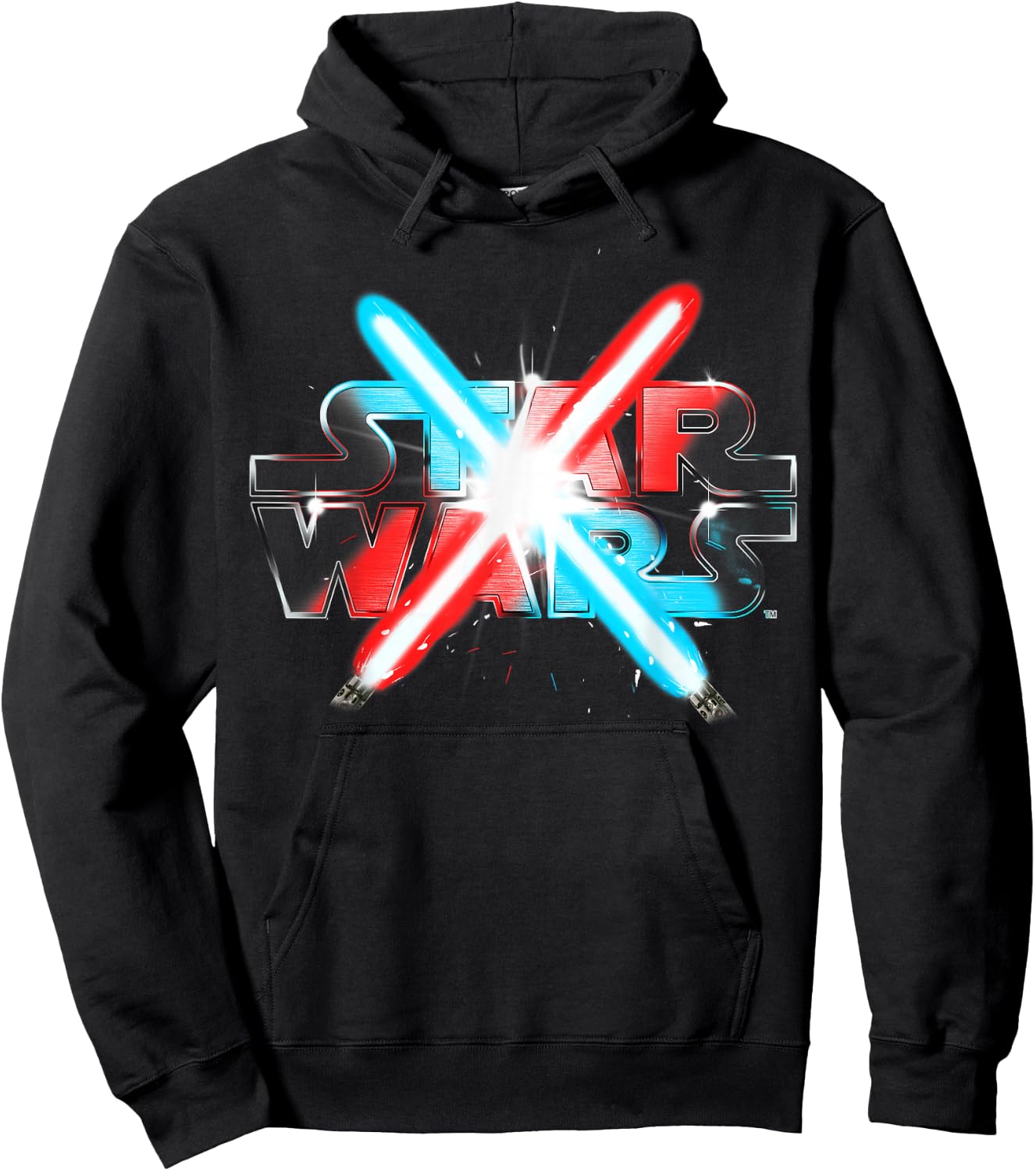 Star Wars Dueling Lightsabers Hoodie - Hoodie | Black