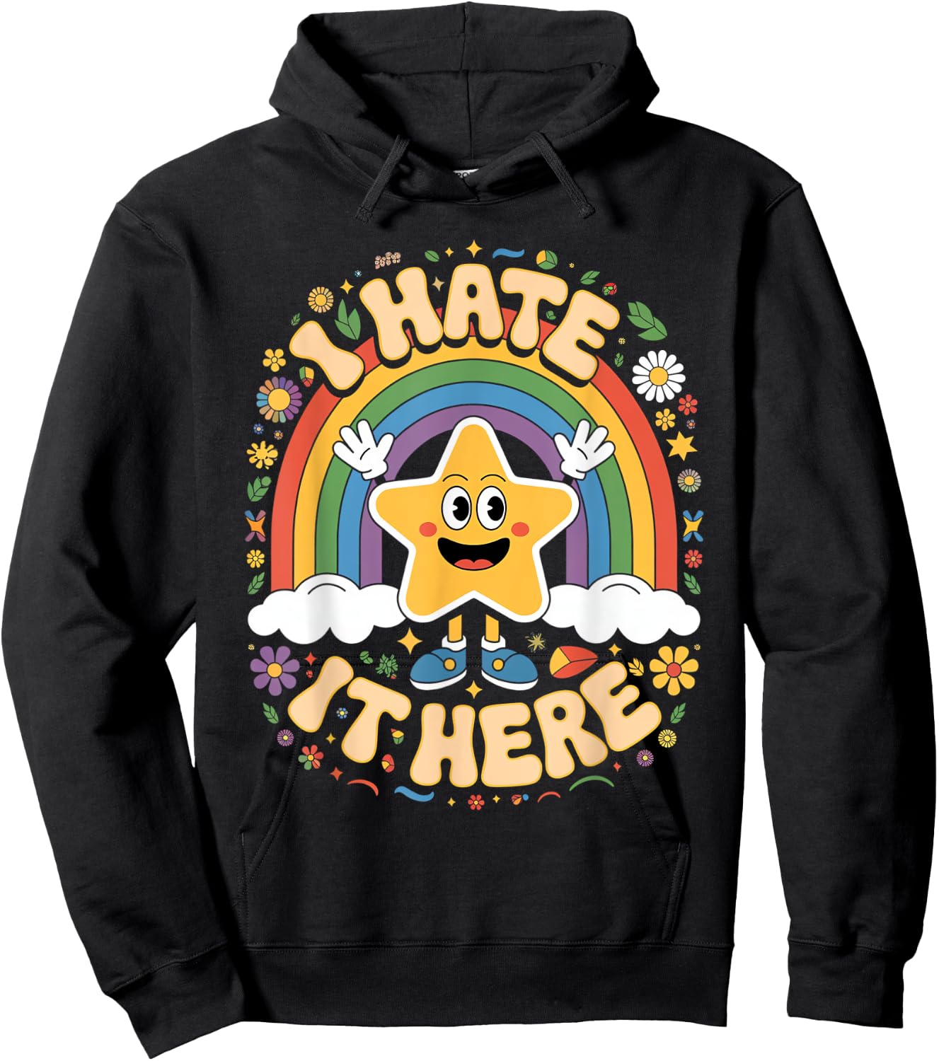 I hate it Here Hoodie - Hoodie | Black