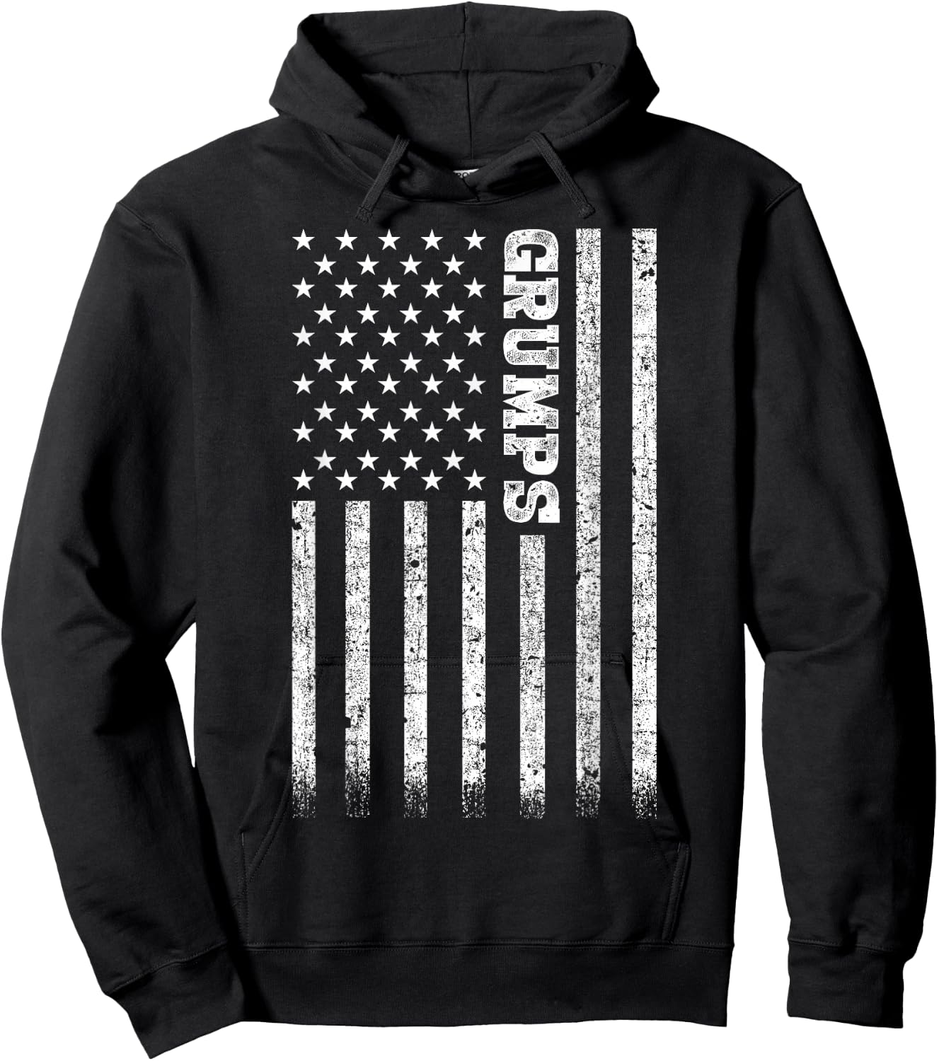 Gifts For Grumps American Flag Hoodie - Hoodie | Black