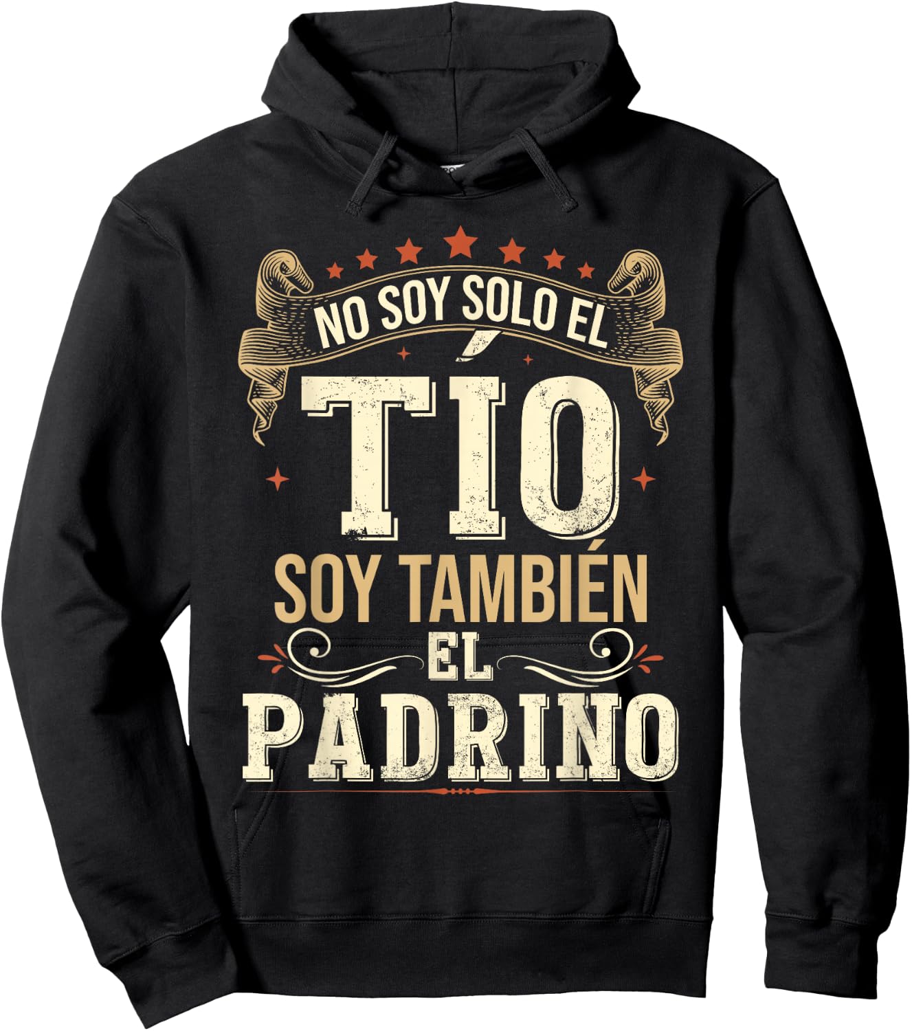 Regalos Originales para Tio Primerizos Embarazo No Soy Solo El To Soy Tambien El Padrino Hoodie - Hoodie | Black