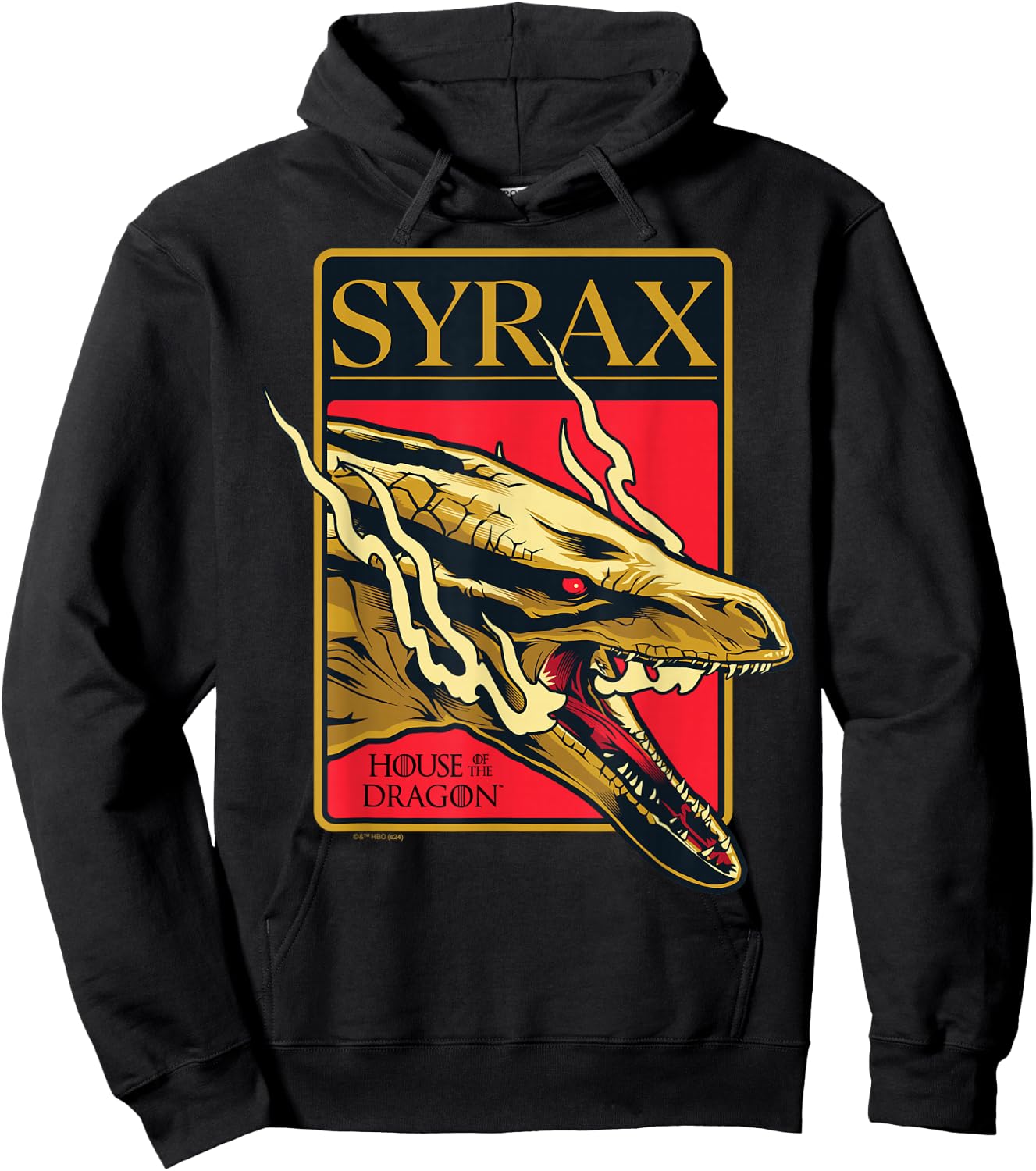 House Of The Dragon - Syrax Rhaenyra Targaryen Dragon Hoodie - Hoodie | Black