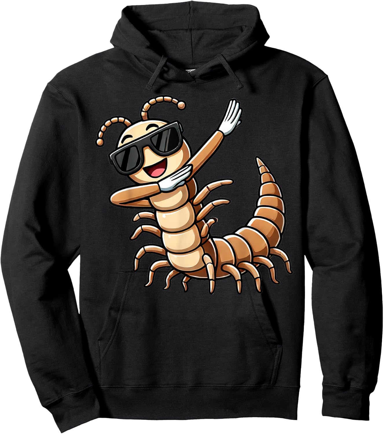 Dabbing Centipede Funny Insect with Centipede , black Hoodie - Hoodie | Black