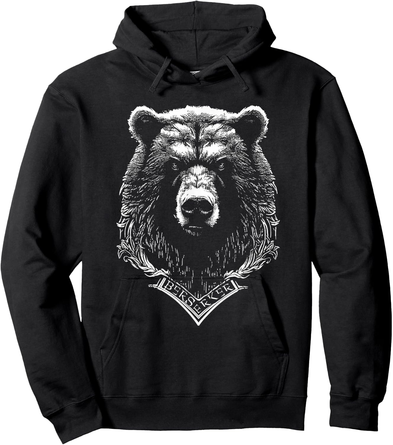 Berserker Bear Warrior Odin Nordic Mythology Viking Hoodie - Hoodie | Black