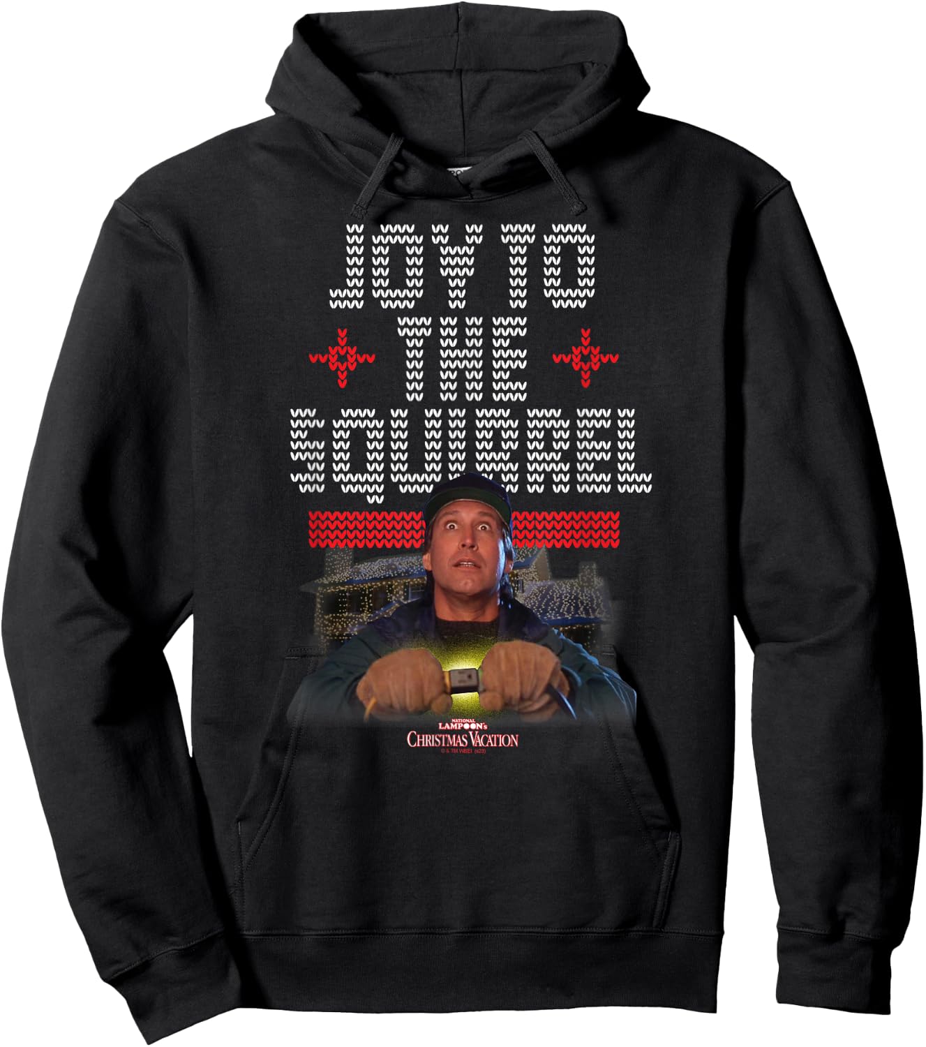 National Lampoon's Christmas Vacation - Joy To The Squirrel Hoodie - Hoodie | Black
