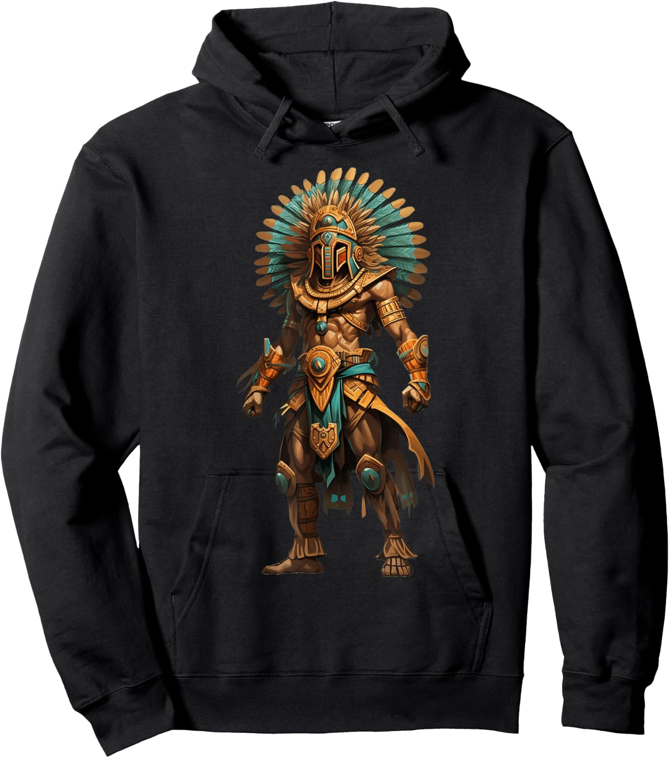Aztec Jaguar Warrior Native Mexican Mythology Men Women Hoodie - Hoodie | Black