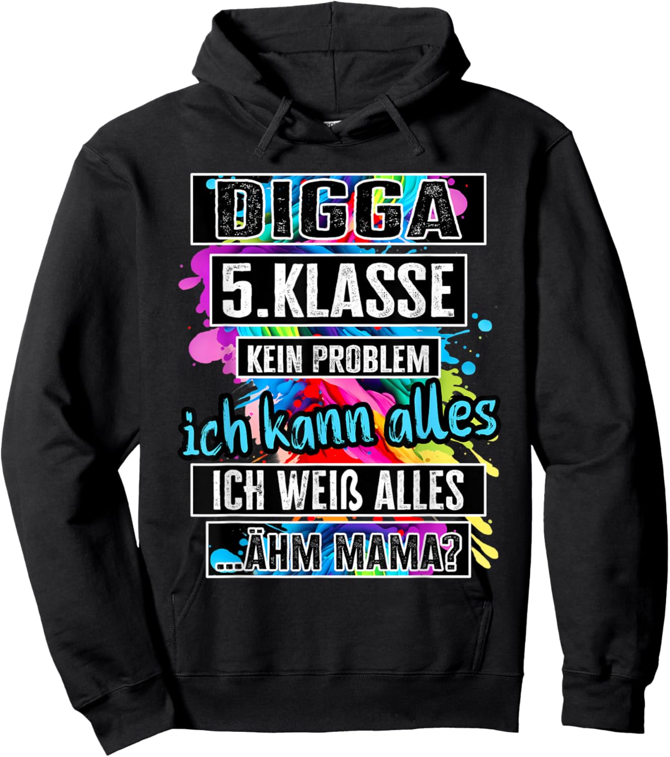 5. Klasse Schulwechsel Tschüss Grundschule Abschluss Hoodie - Hoodie | Black