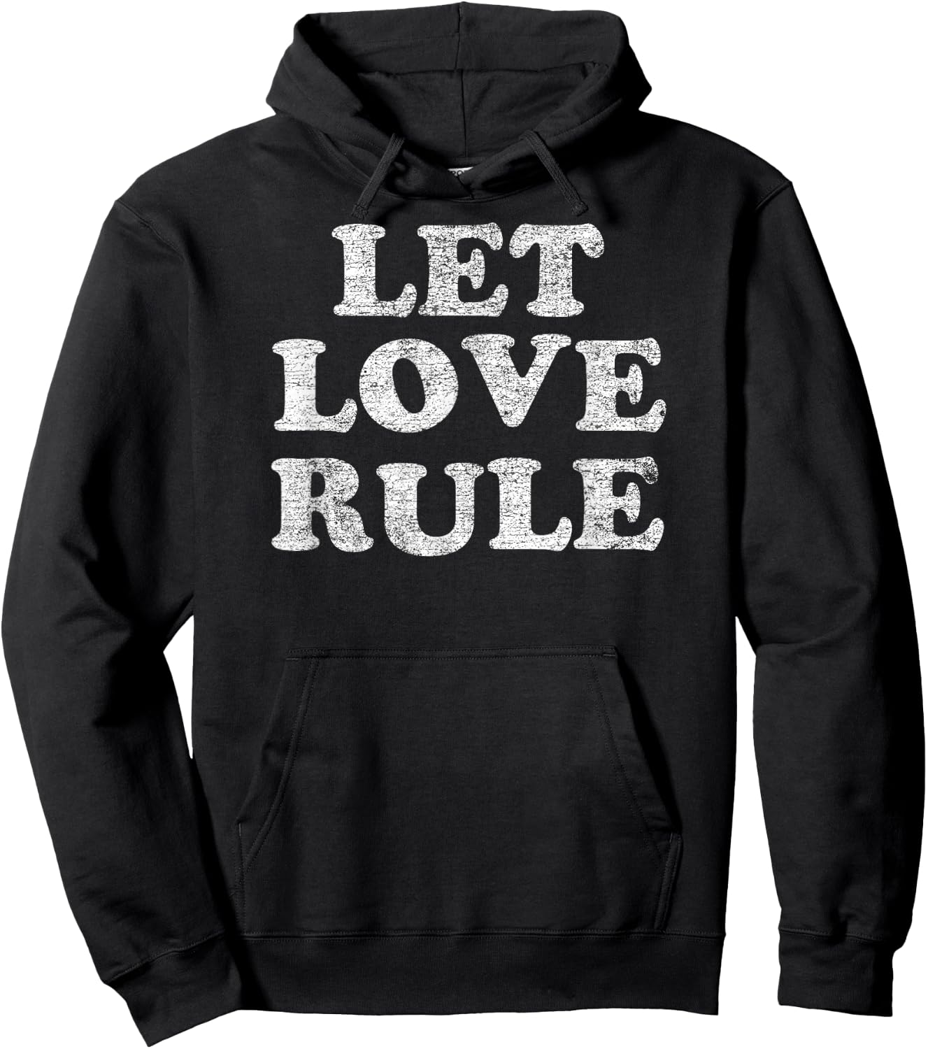 Lenny Kravitz – Let Love Rule Text Hoodie - Hoodie | Black