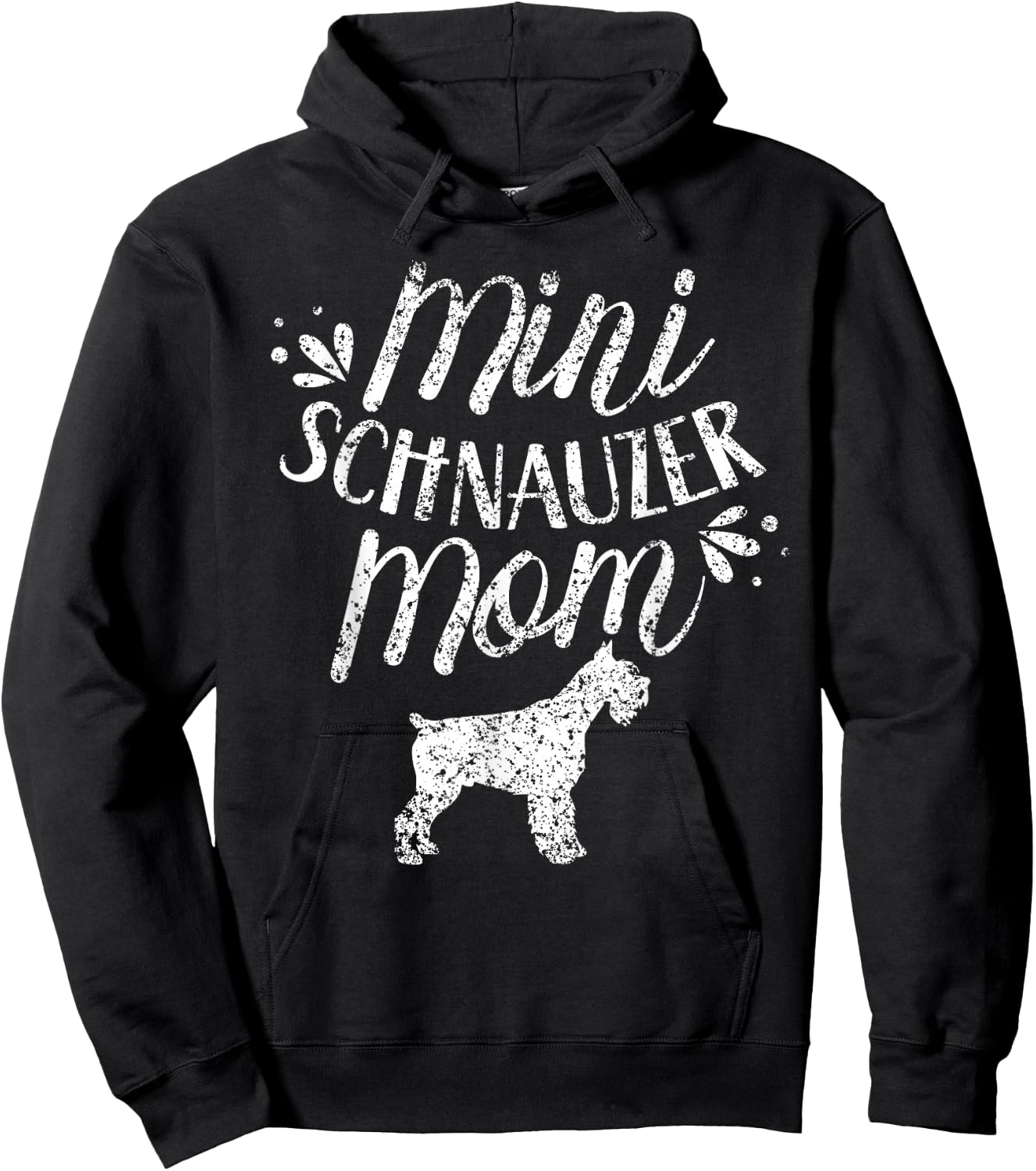 Mini Schnauzer Mom Girl Schnauzers Dog Pet Mother Hoodie - Hoodie | Black