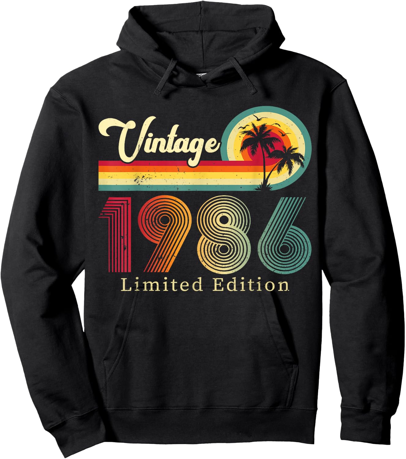 40 Birthday Vintage 1986 Classic 40 Year Old Best of 1986 Hoodie - Hoodie | Black