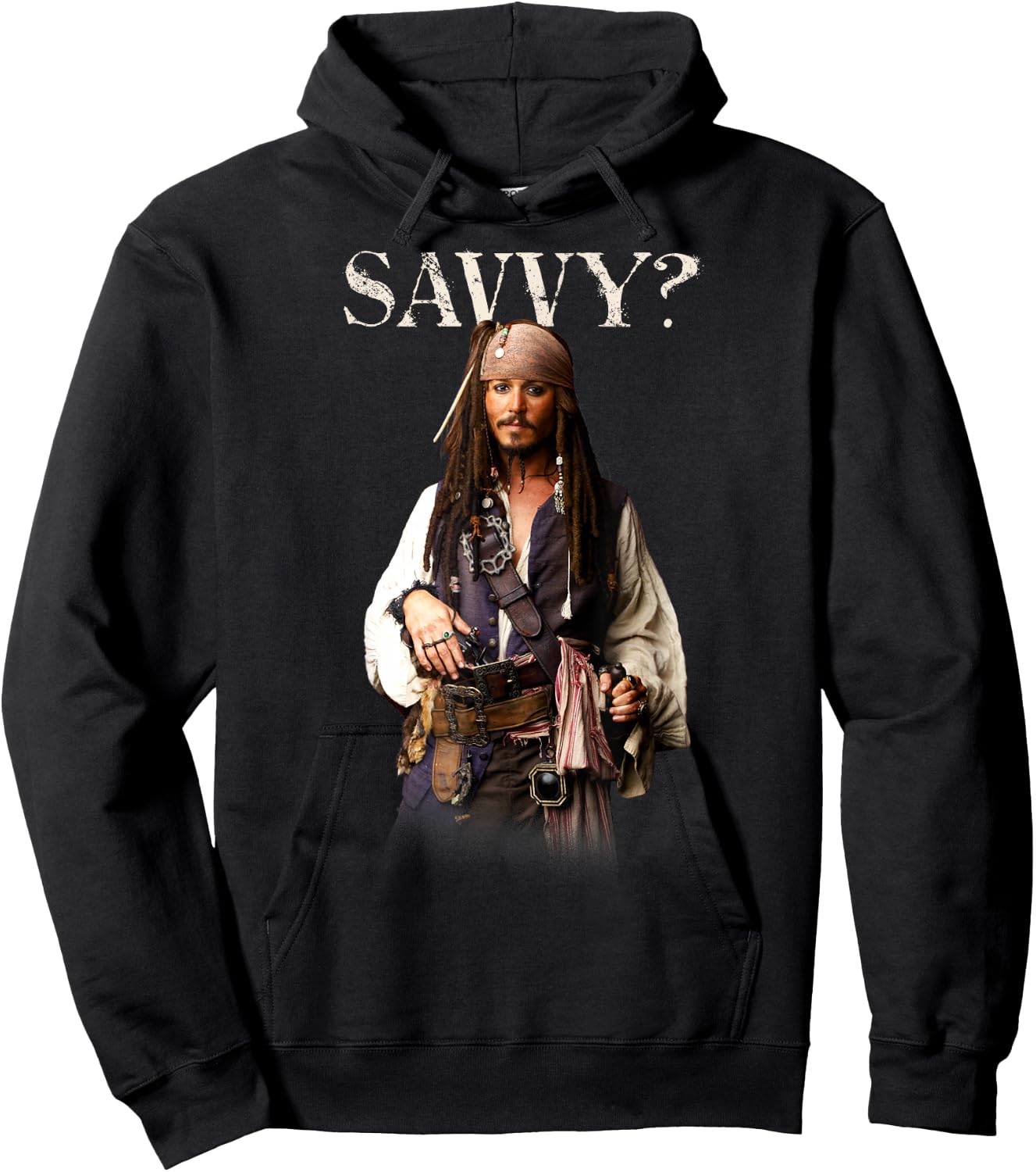 Disney Pirates of the Caribbean Captain Jack Savvy? Hoodie - Hoodie | Black