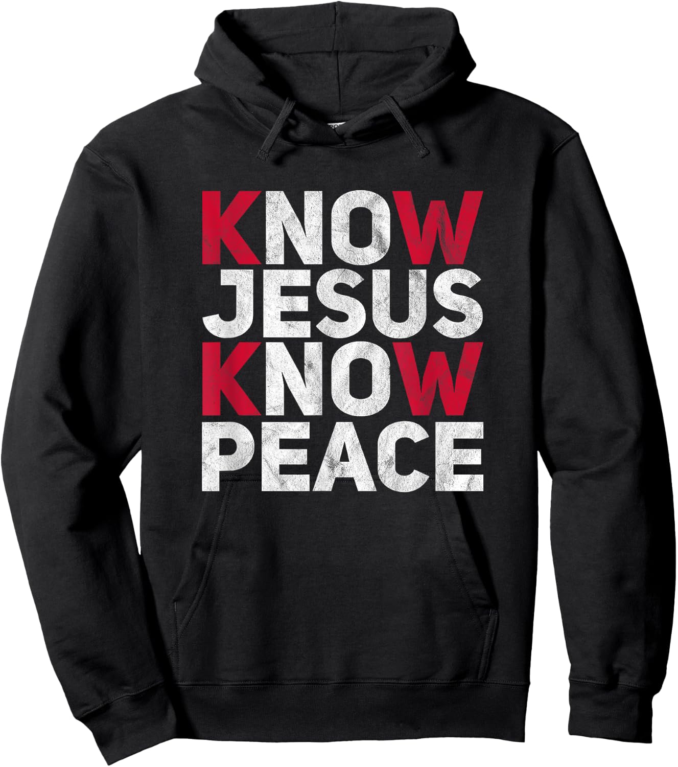 Know Jesus Know Peace Christian Kindness Faith Hoodie - Hoodie | Black