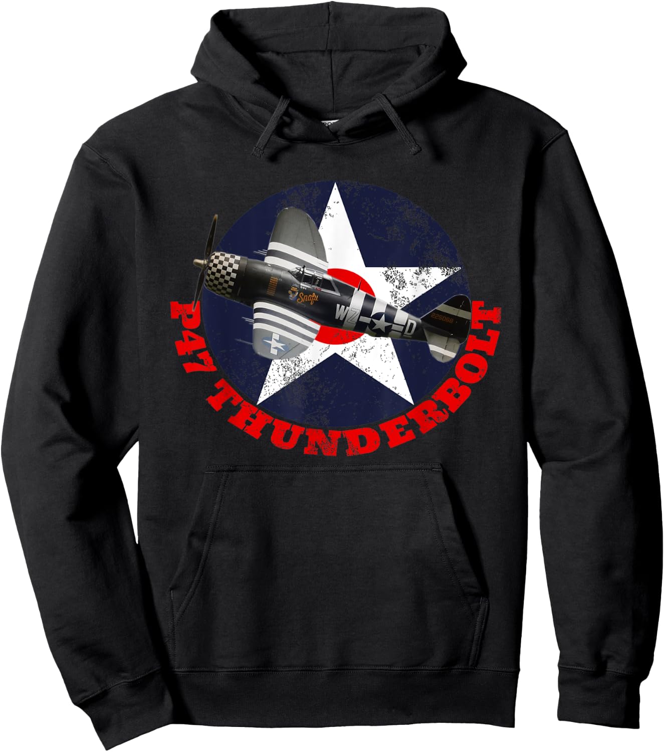P47 Thunderbolt WW2 Fighter Plane Air Shows Plane Spotting Hoodie - Hoodie | Black
