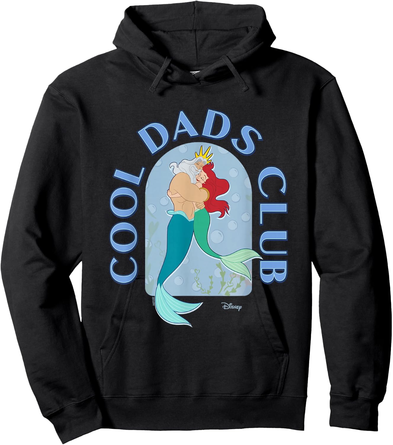 Disney The Little Mermaid Cool Dads Club Father's Day Hoodie - Hoodie | Black