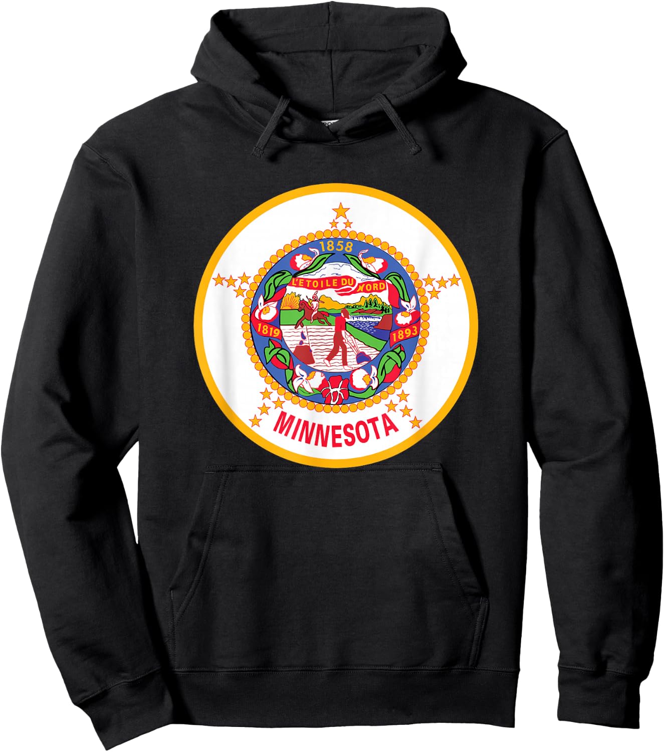 Original Minnesota Flag Hoodie - Hoodie | Black