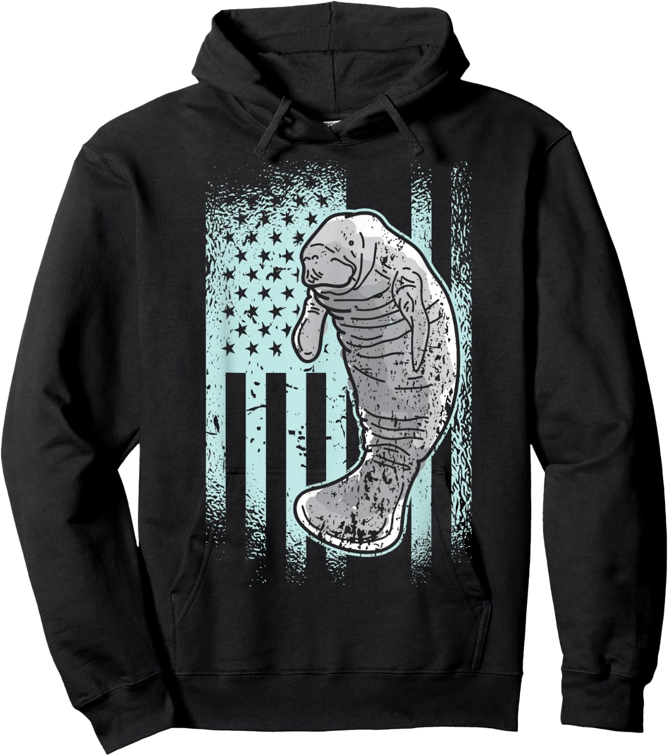 USA Manatee Hoodie - Hoodie | Black