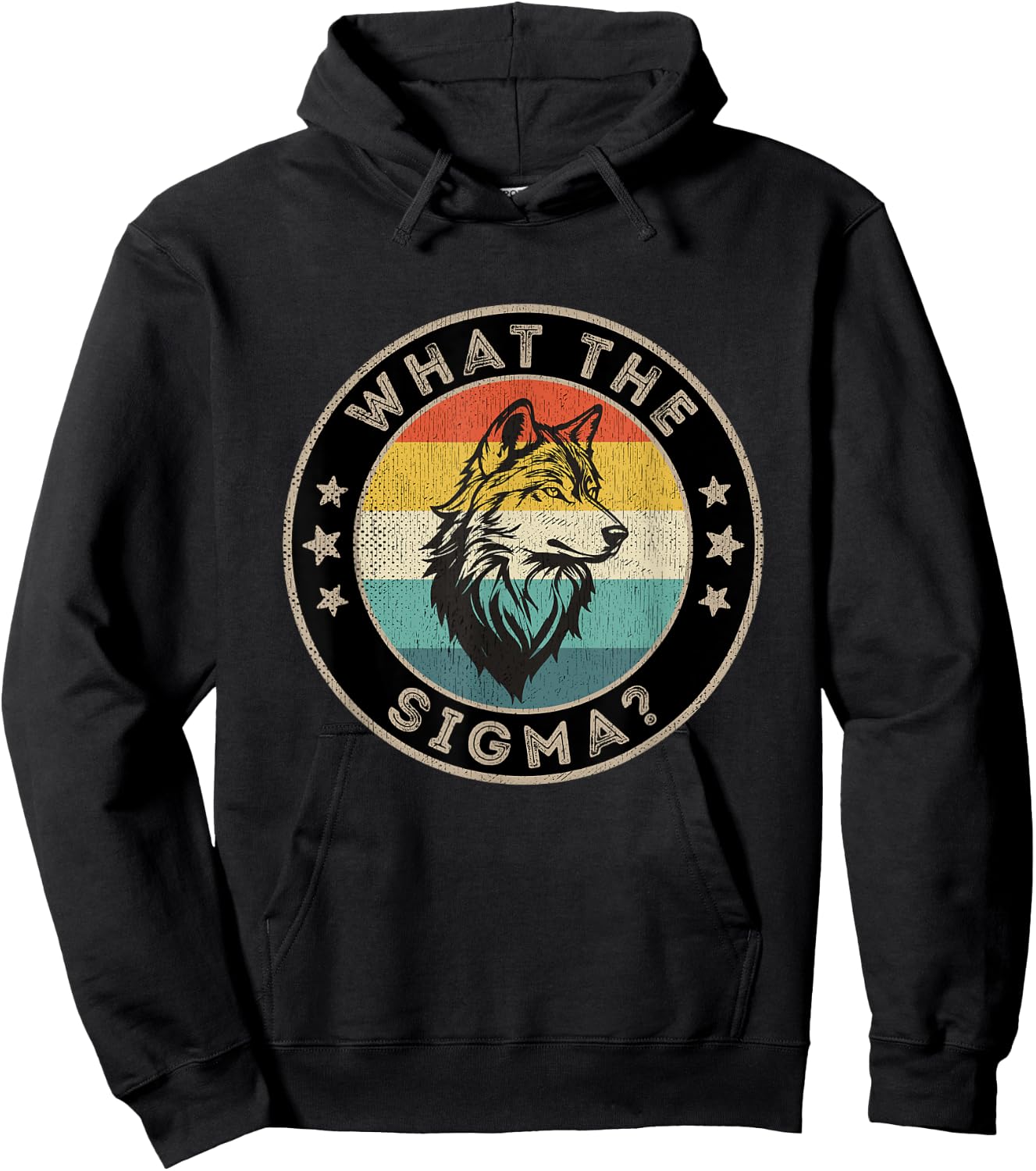 Ironic Quote Men Brainrot Meme What The Sigma Male Hoodie - Hoodie | Black