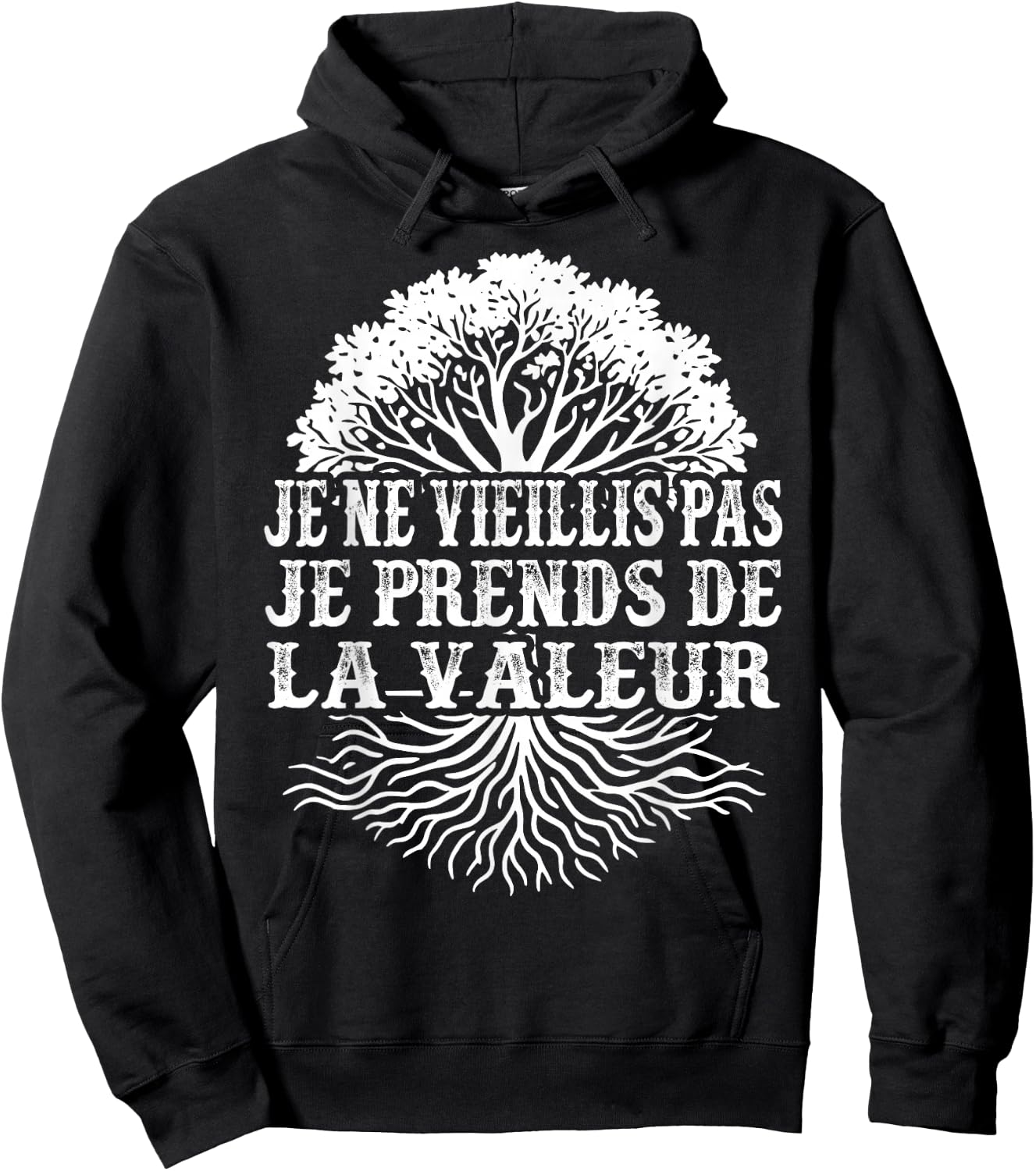 Je Ne Vieillis Pas Je Avends De Valeur Humour Man Woman , Black, S Hoodie - Hoodie | Black