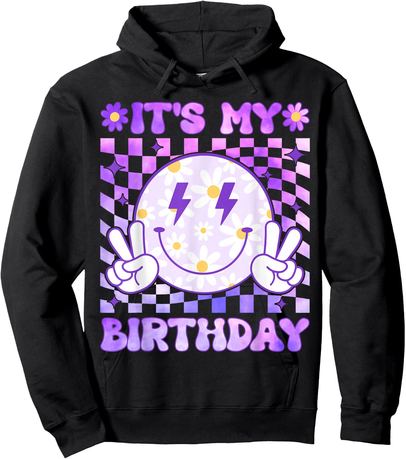 It's My Birthday Women Teens Girls Kid Birthday Party Hoodie - Hoodie | Black