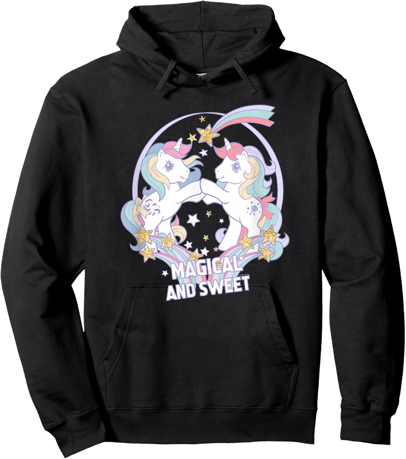 My Little Pony Retro Magical and Sweet Original Pony Friends Hoodie - Hoodie | Black