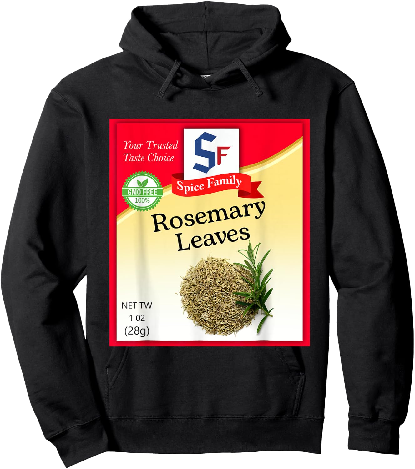 Rosemary Leaves Condiment Holiday Spice Group Costumes Hoodie - Hoodie | Black