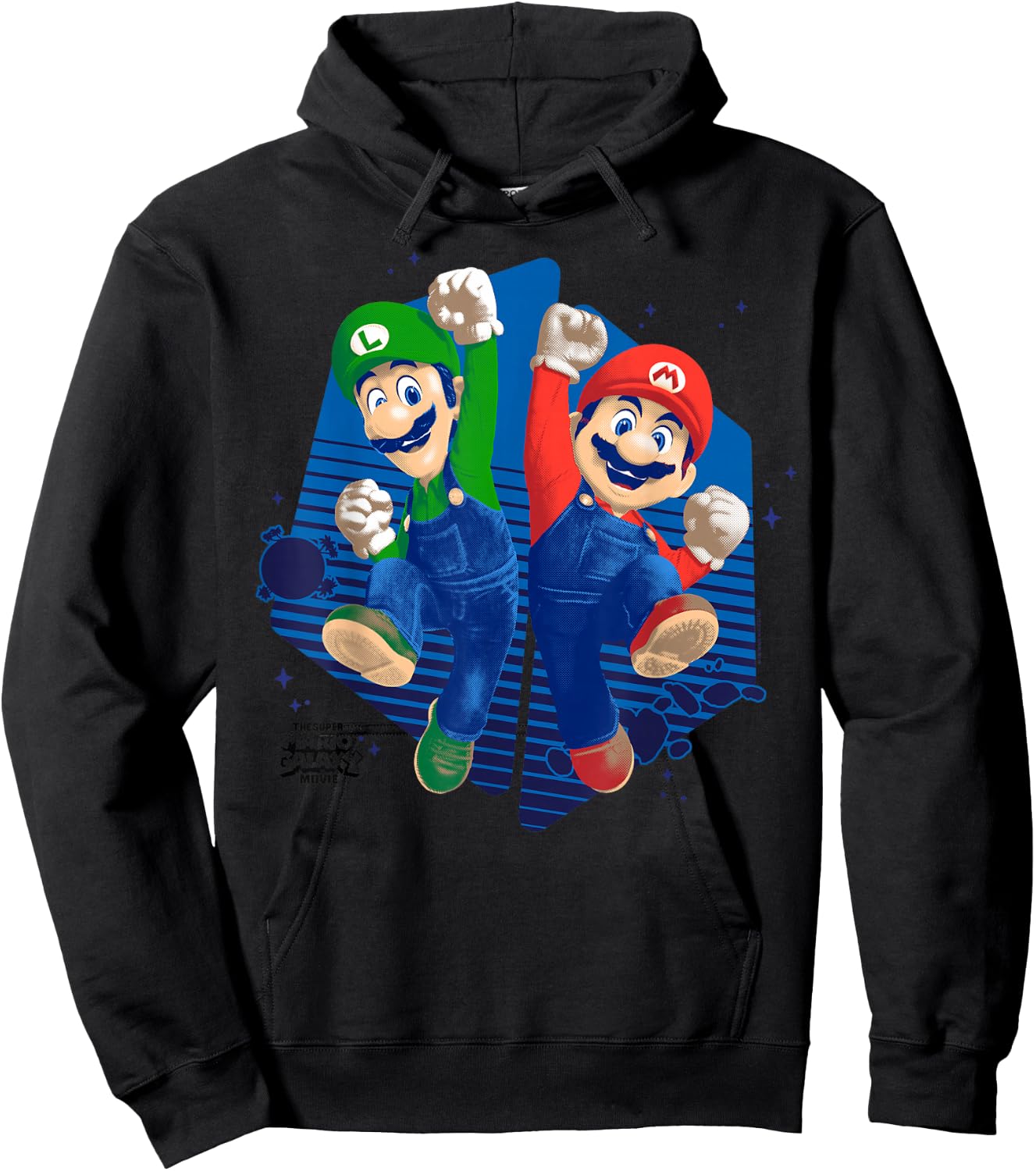 The Super Mario Galaxy Movie Mario & Luigi Galaxy Jump Hoodie - Hoodie | Black