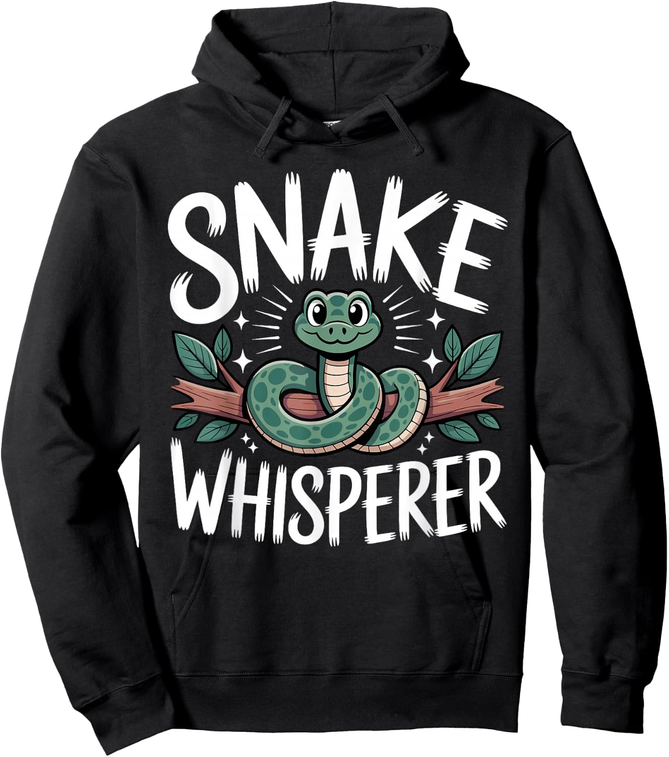 Funny Snake Design Women Kids Snake Whisperer Hoodie - Hoodie | Black