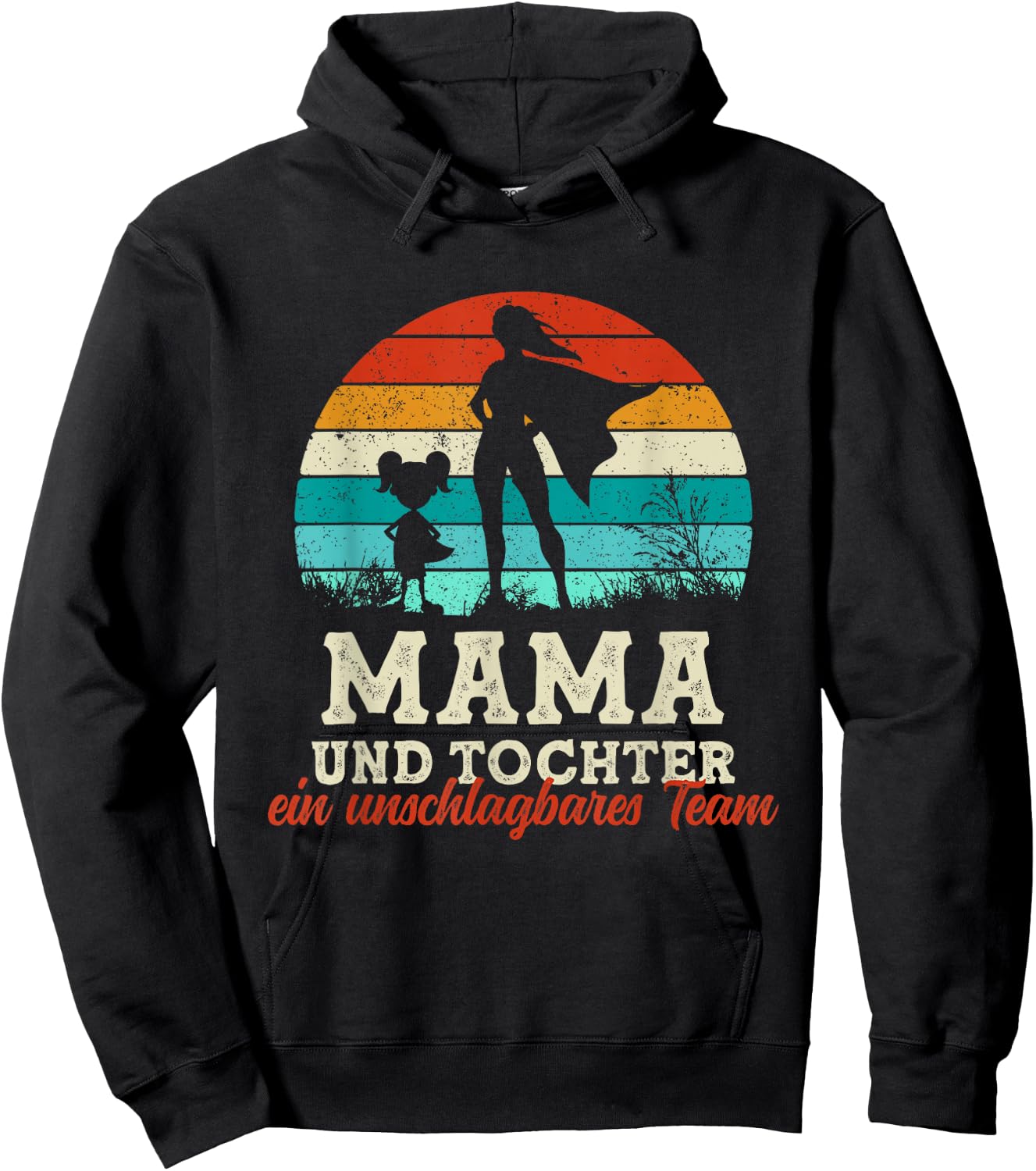Team Mama Und Tochter Superheld Muttertag Stolze Super Mama Hoodie - Hoodie | Black