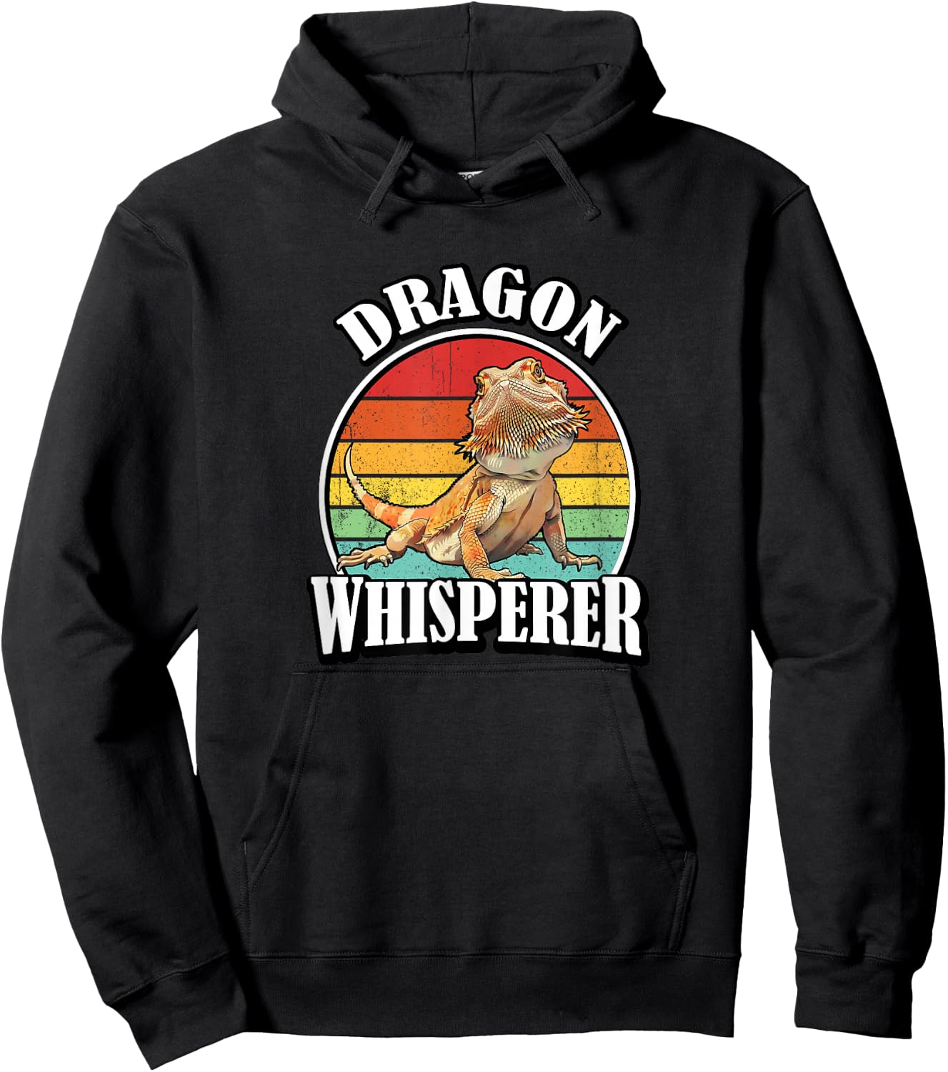 Kids Tiny Dinosaur Dragon Whisperer Bearded Dragon Lover Hoodie - Hoodie | Black