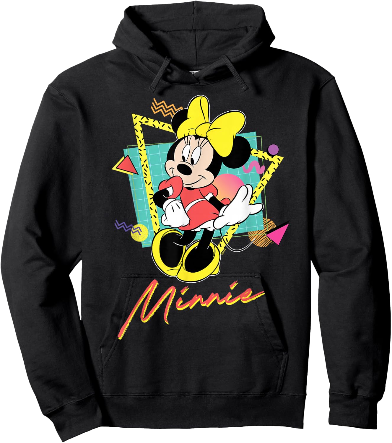 Disney Minnie Mouse Retro ’90s Couples Matching Valentine’s Hoodie - Hoodie | Black