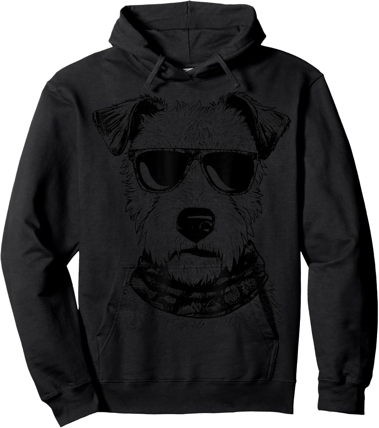 Welsh Terrier Sketch Drawing Art Dog Lover Mom Dad Women Hoodie - Hoodie | Black