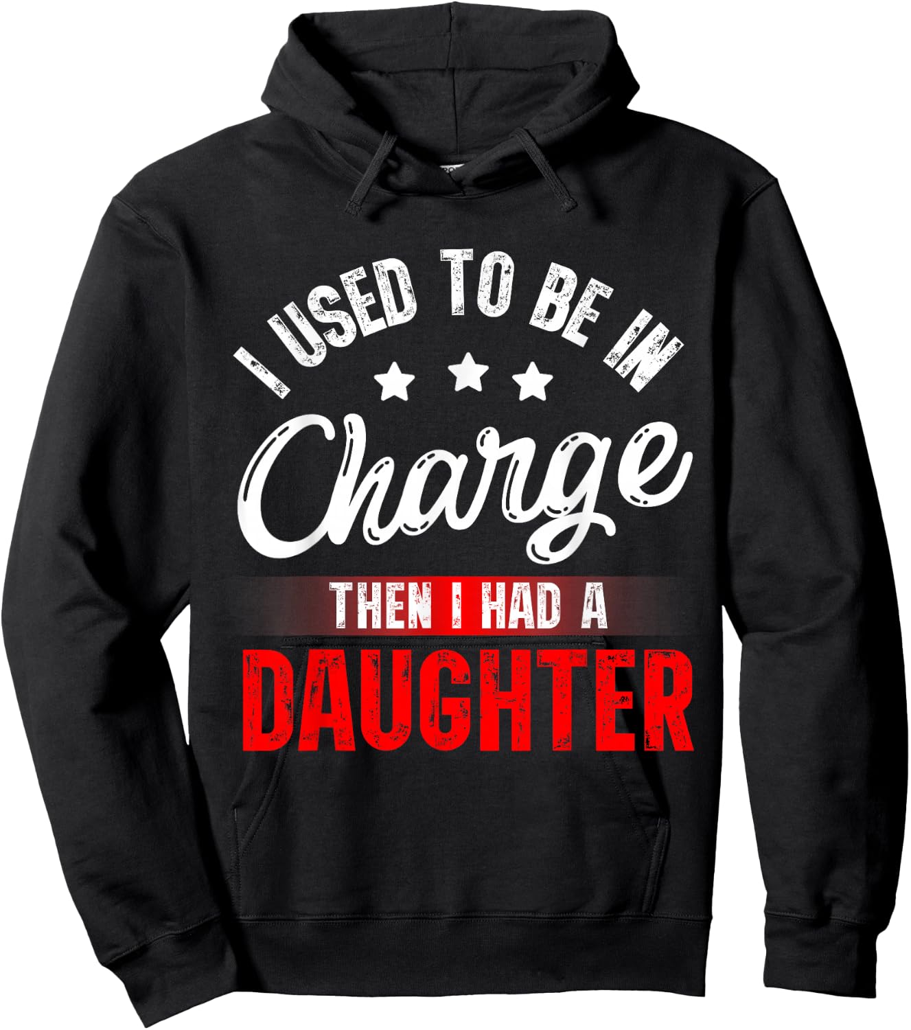 I Used to Be in Charge Then I Had A Daughter Fathers Day Hoodie - Hoodie | Black