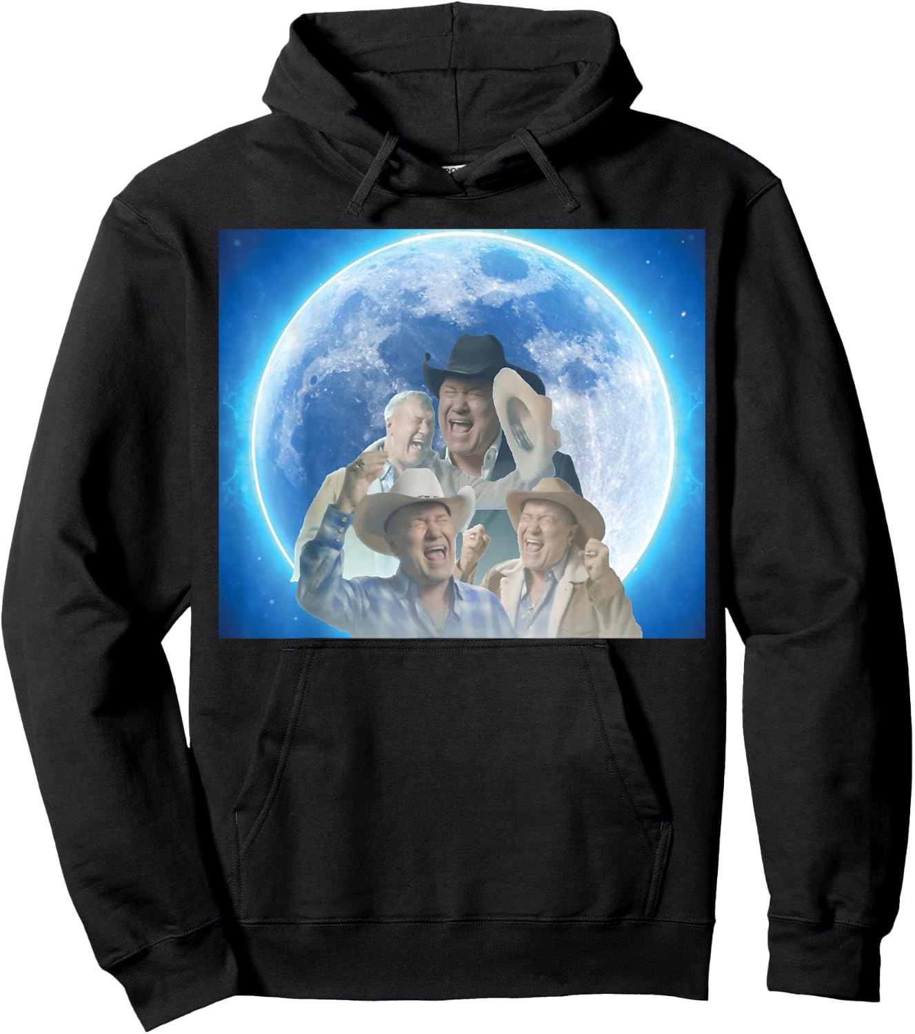 Screaming Cowboy Meme Hoodie - Hoodie | Black
