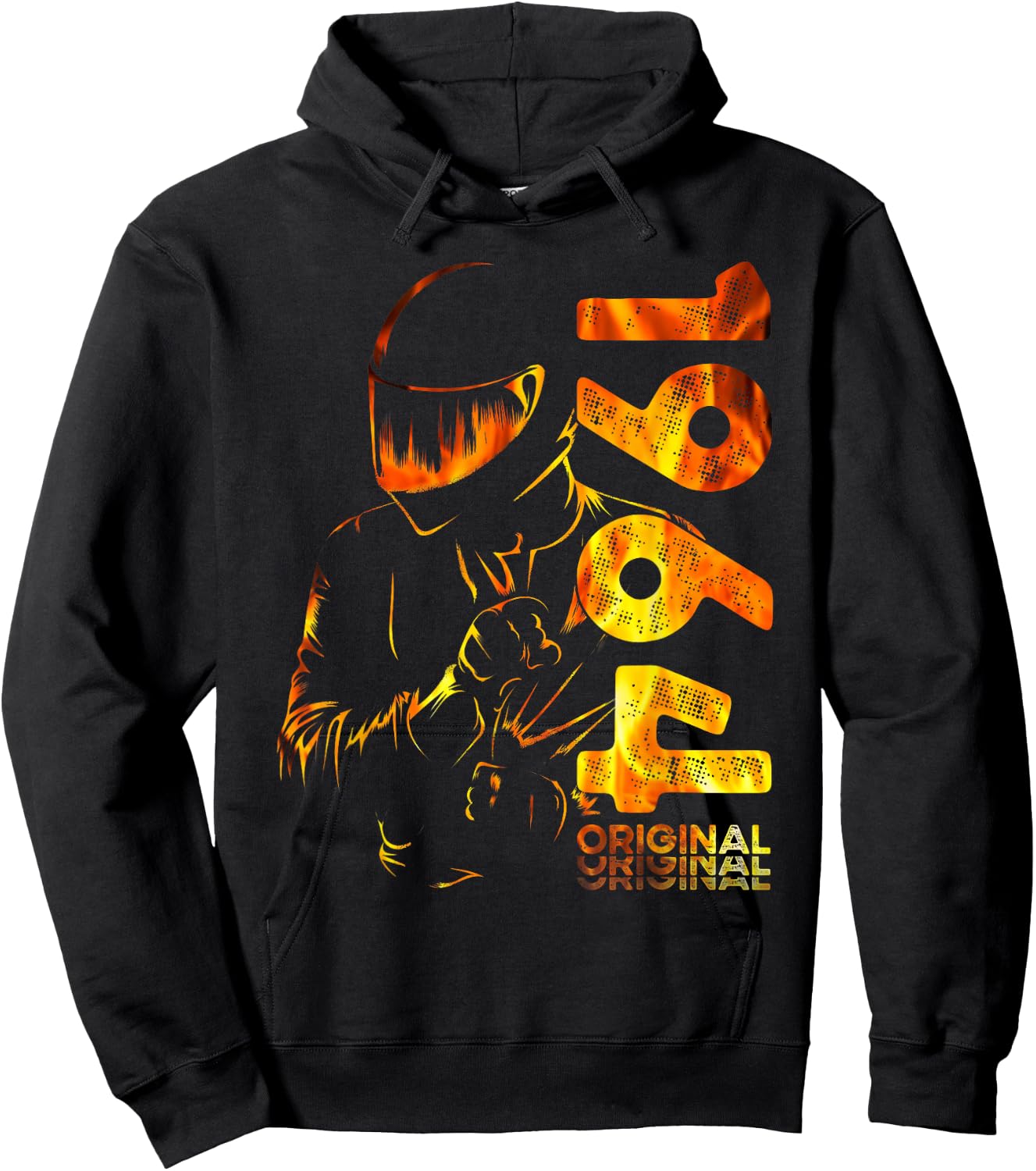 60th Birthday Man Motorcycle Biker Biker 1964 , Black, S Hoodie - Hoodie | Black