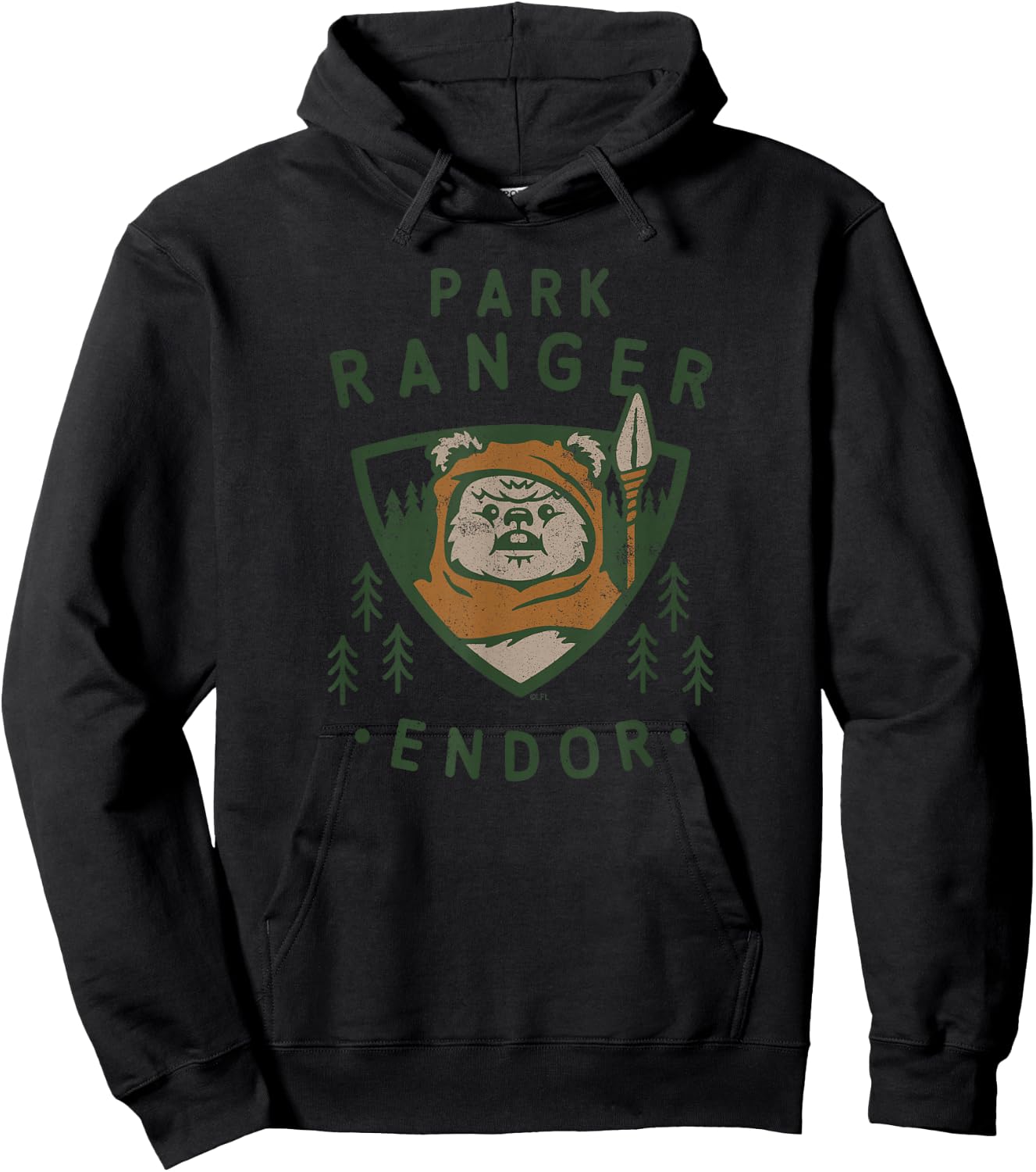Star Wars Ewok Park Ranger Endor , black Hoodie - Hoodie | Black