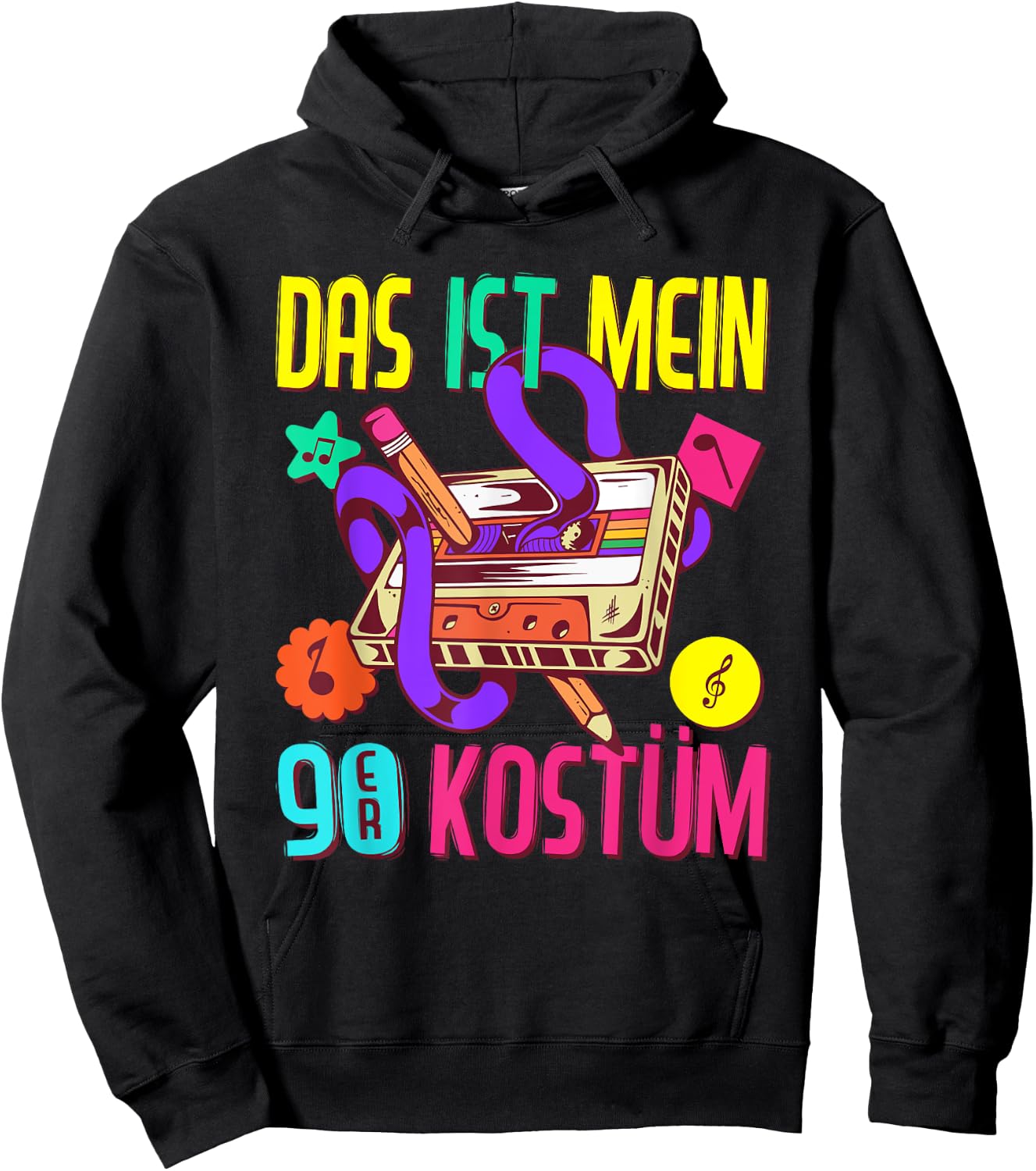 90er Jahre Outfit Damen Herren | Das ist mein 90er Kostüm Hoodie - Hoodie | Black