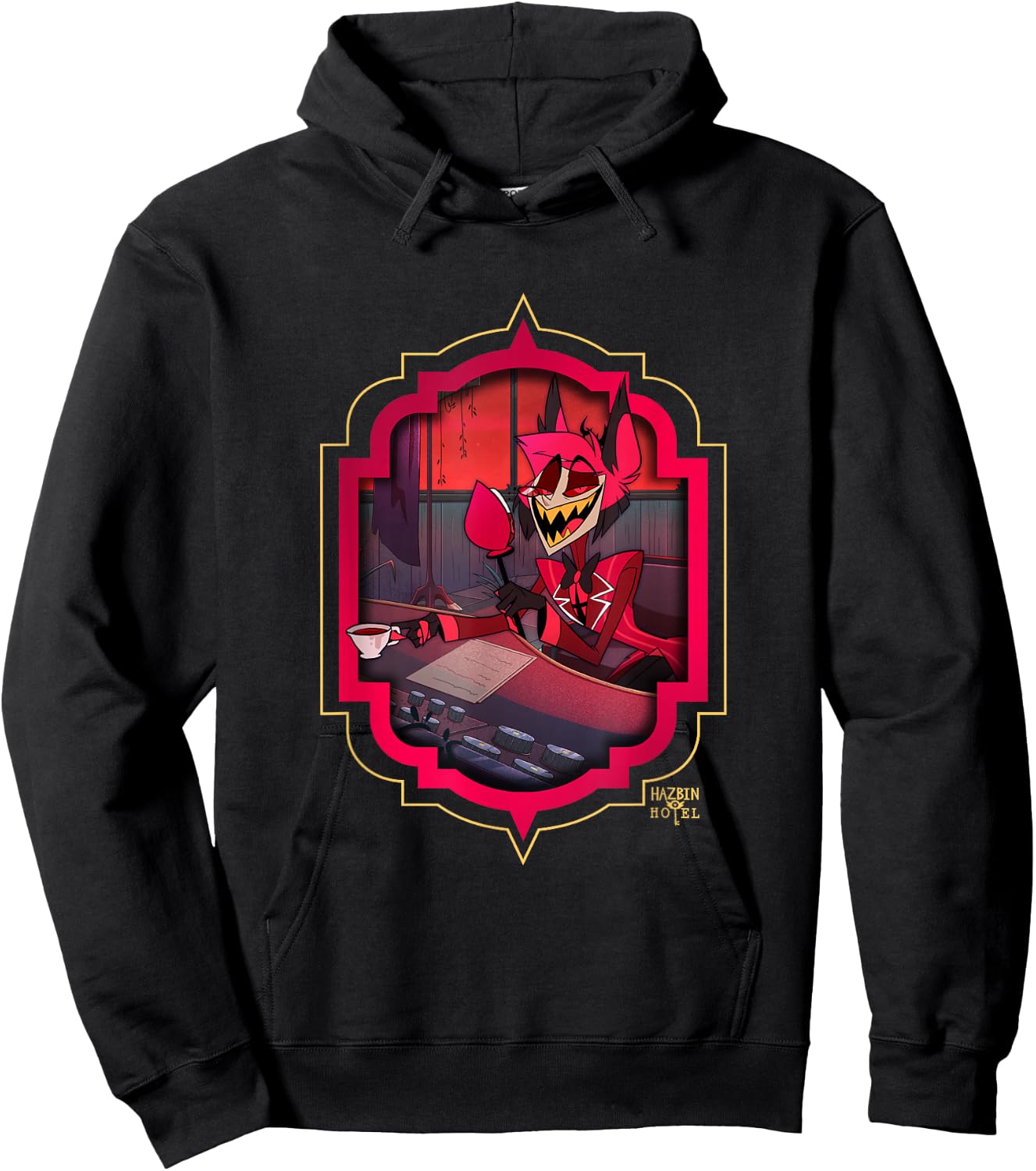 Hazbin Hotel - Alastor , black Hoodie - Hoodie | Black
