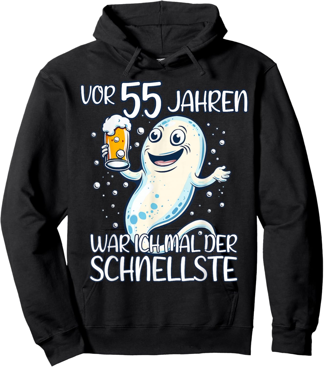 VOR 55 JAHREN WAR ICH MAL DER SCHNELLSTE Geburtstag Hoodie - Hoodie | Black
