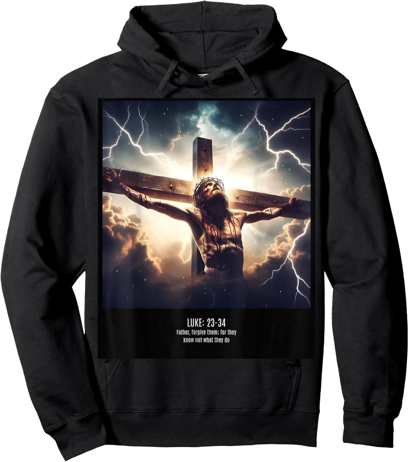 Forgive Them For They Know Not What They Do Hoodie - Hoodie | Black