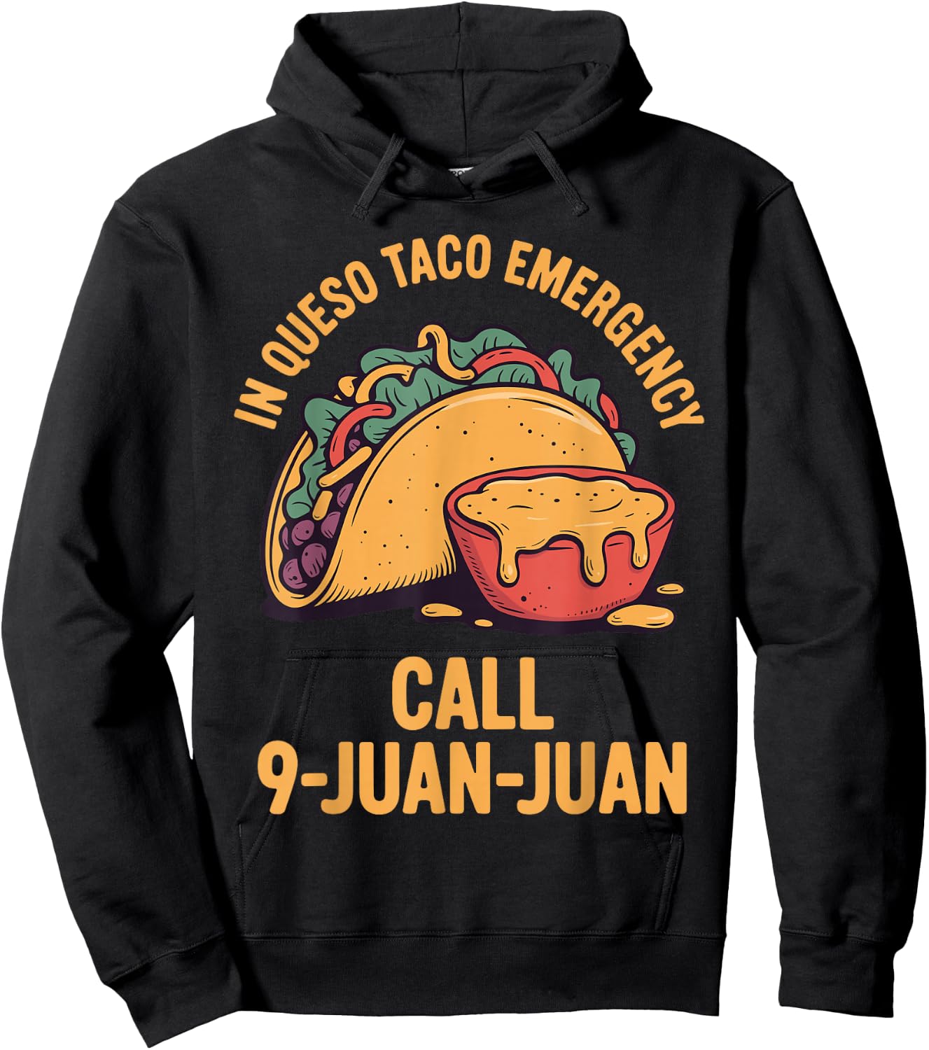Funny Taco Costume Women Cinco De Mayo Taco Lover Hoodie - Hoodie | Black