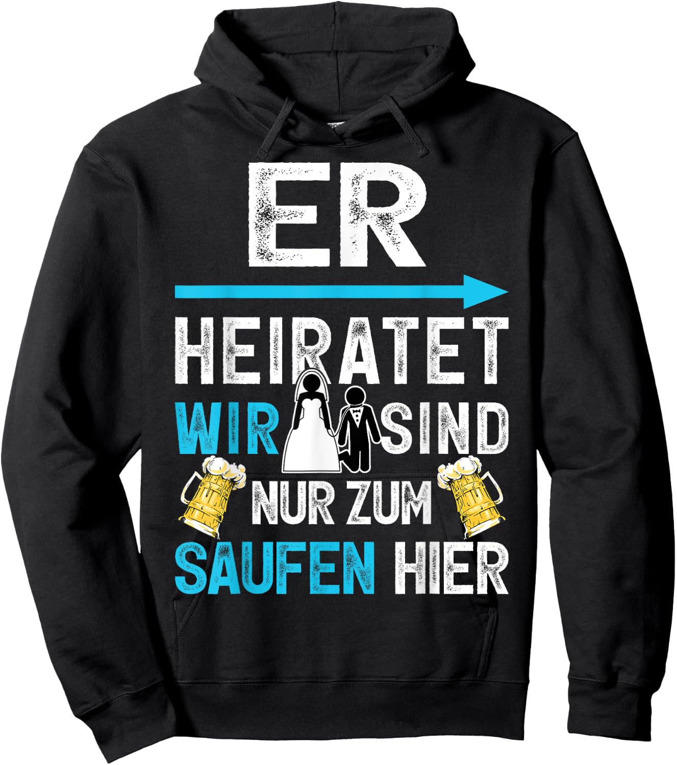 Junggesellenabschied Polterer Polterabend Männer JGA Hoodie - Hoodie | Black