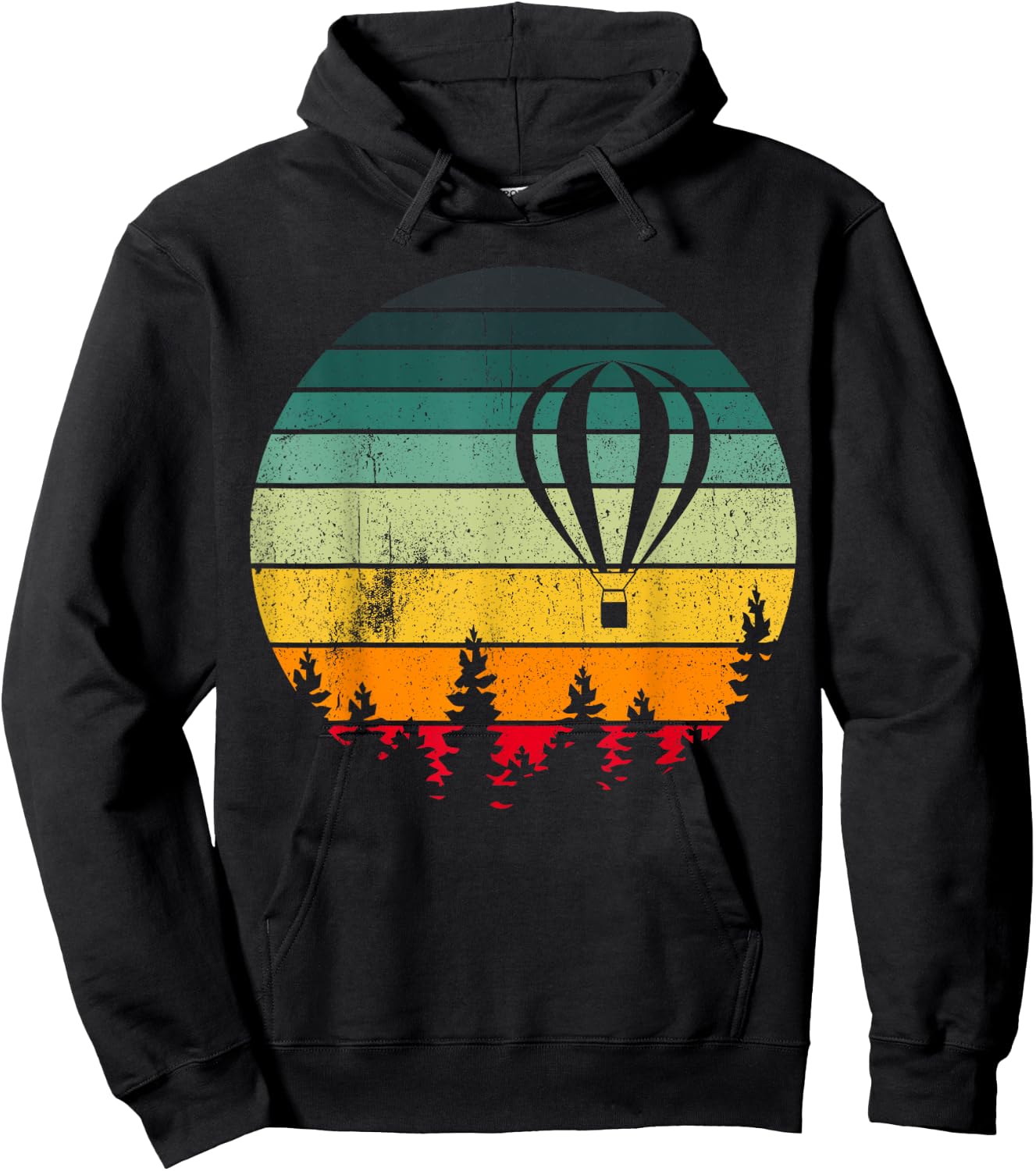 Vintage Hot Air Balloon Festival Balloonist Fly Ballooning Hoodie - Hoodie | Black