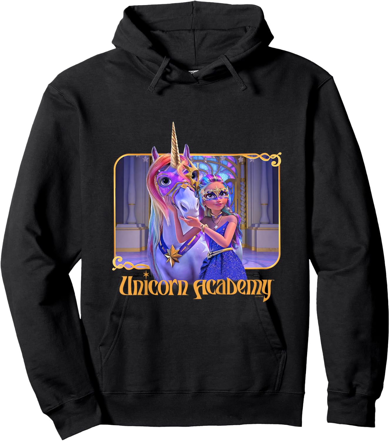 Child Sophia and Wildstar Ball Masquerade Fairy Moon , Black, 2 Hoodie - Hoodie | Black