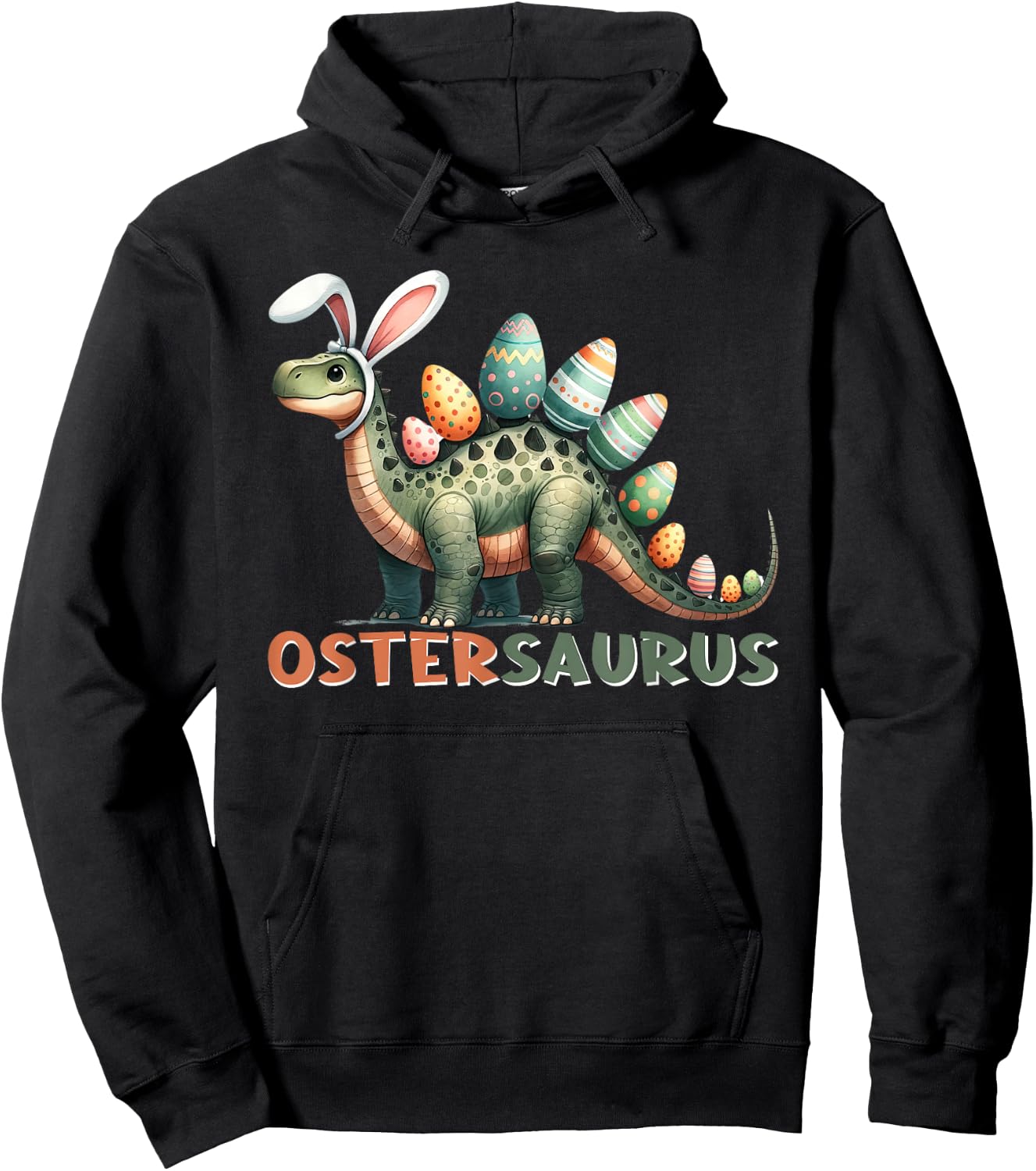 Ostergeschenke Ostern Outfit Junge Mädchen Dinosaurier Dino Hoodie - Hoodie | Black