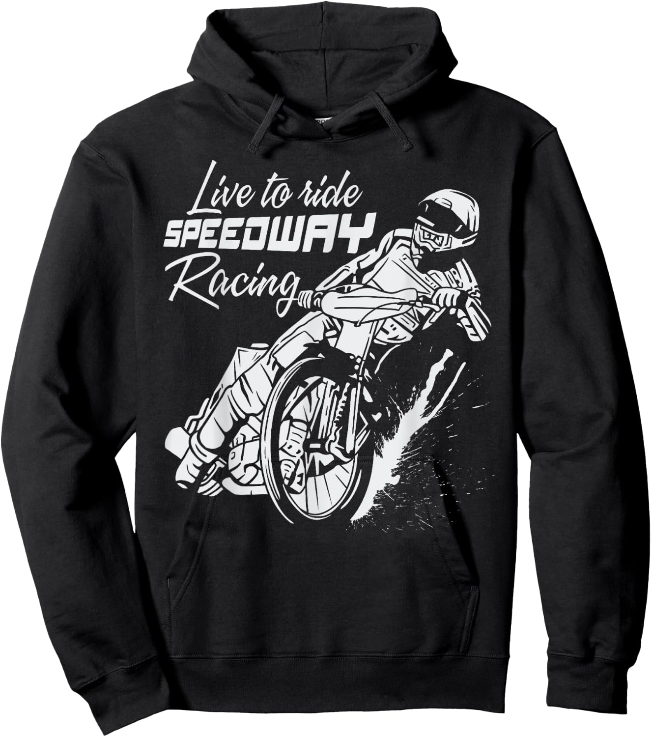 Speedway Racing Motorradrennen Hoodie - Hoodie | Black
