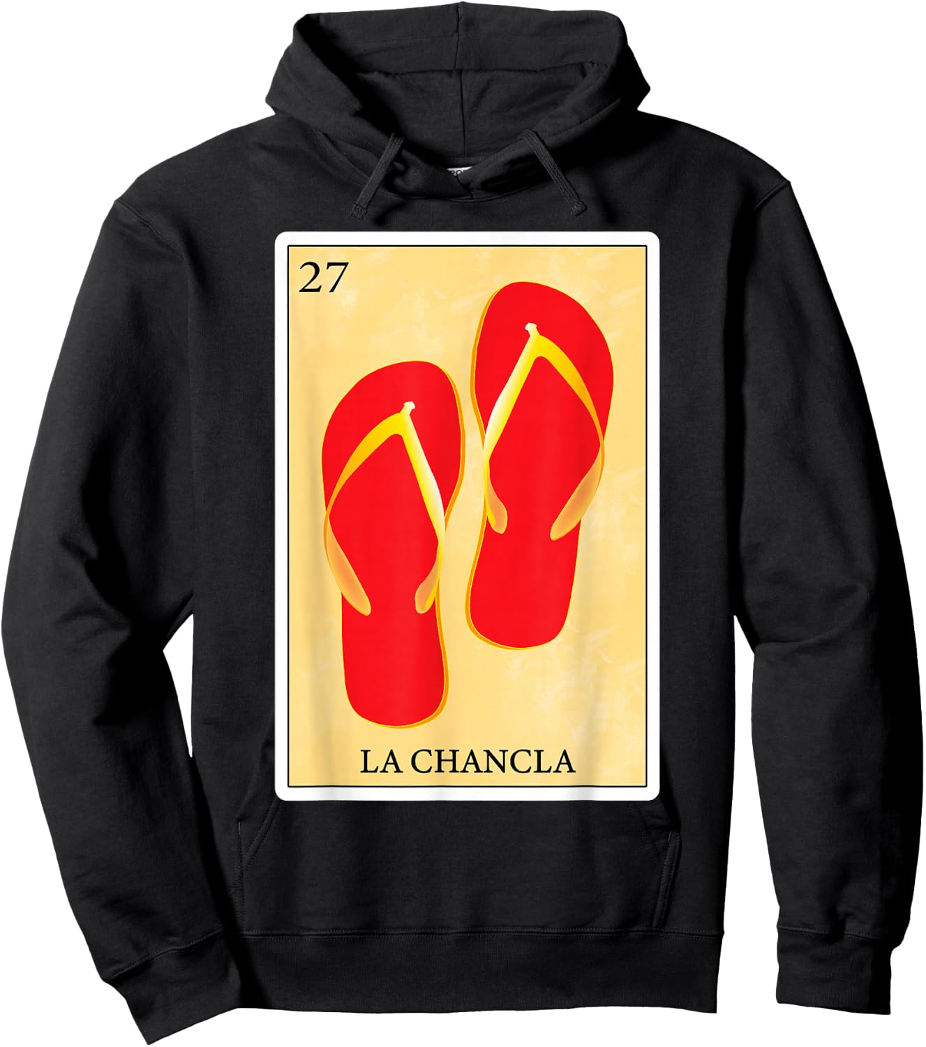 Funny Spanish-Mexican Bingo Gifts - La Chancla Hoodie - Hoodie | Black
